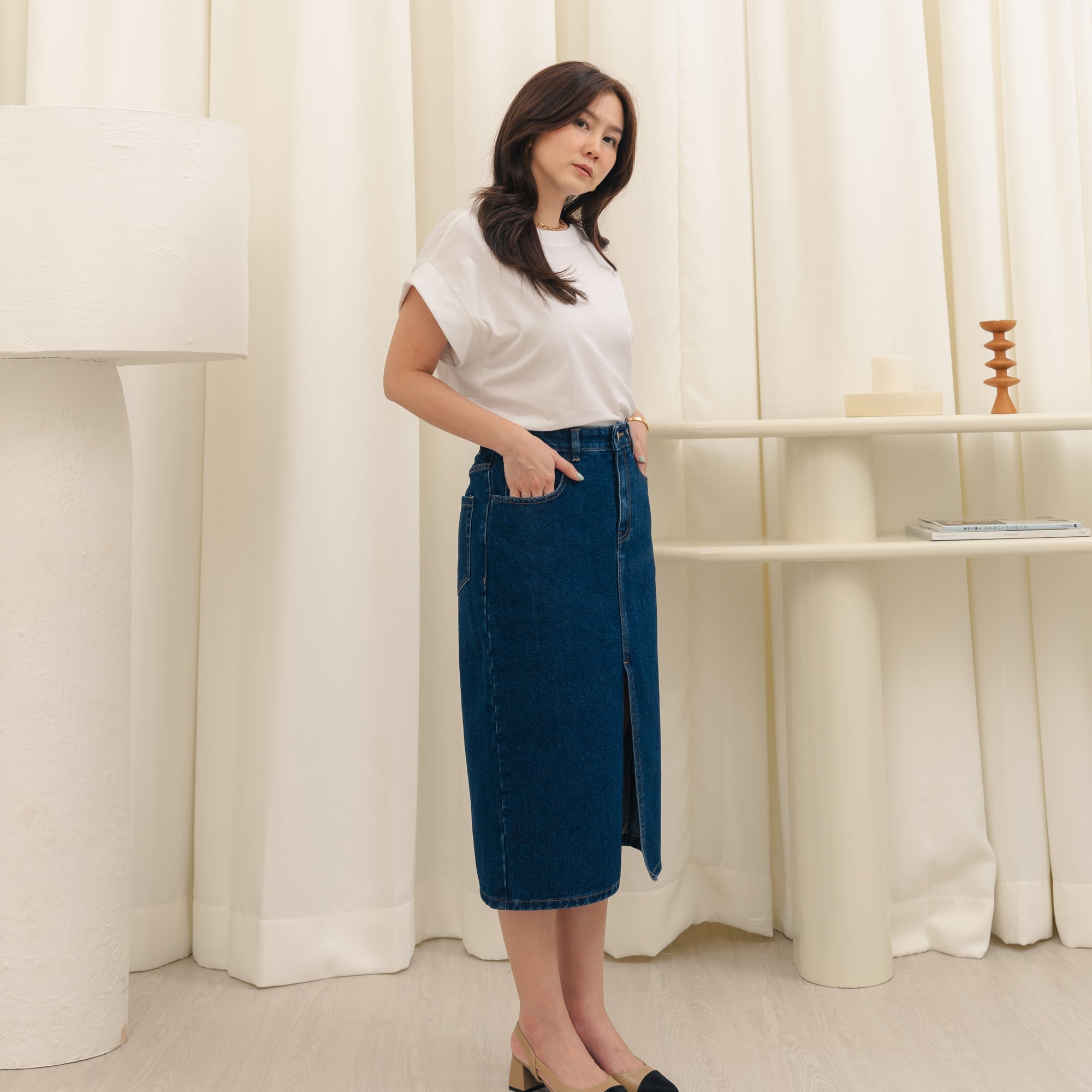 Lolliestory Griffin Denim Skirt