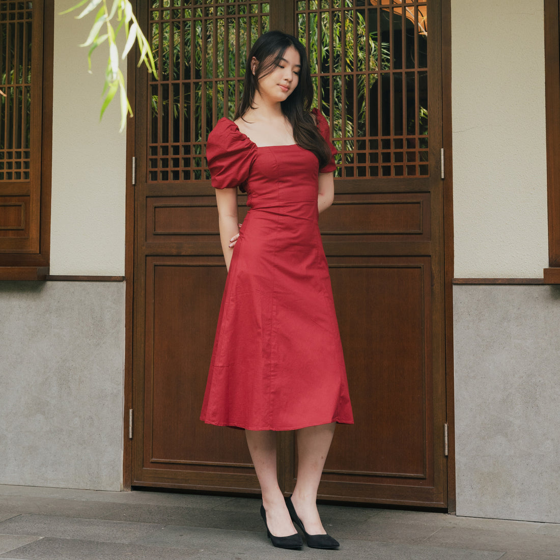 Lolliestory Hibiscus Midi Dress