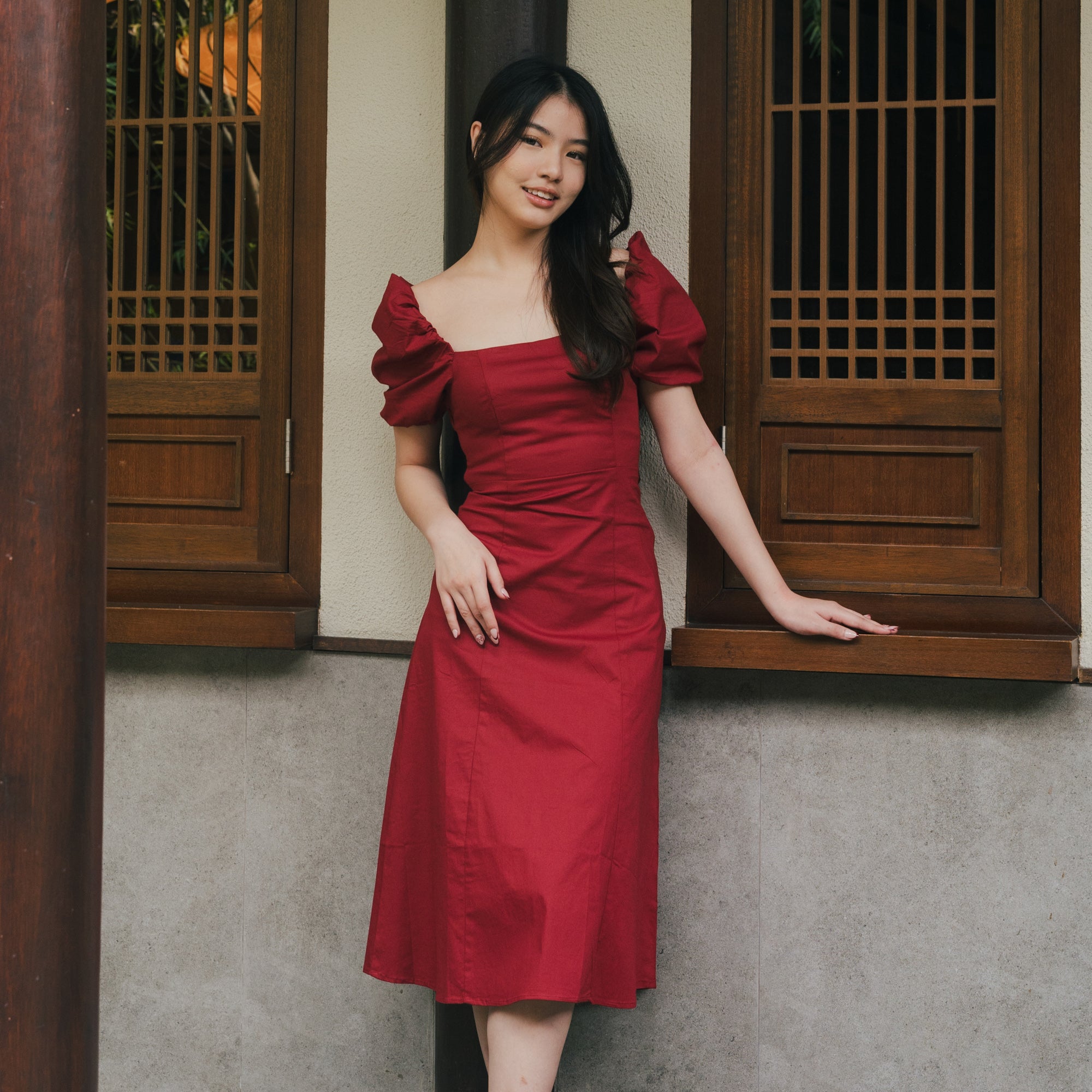 Lolliestory Hibiscus Midi Dress