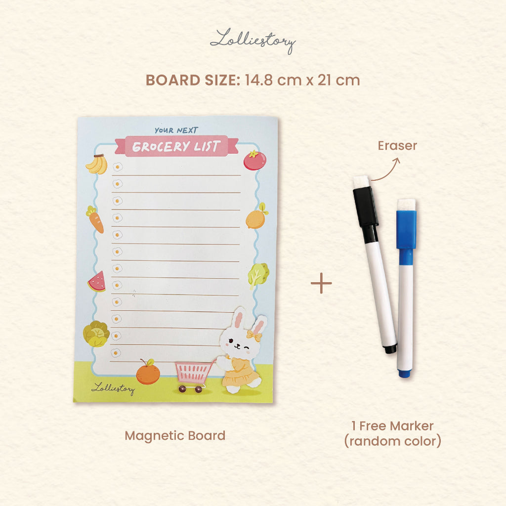 Lolliestory Magnetic Grocery List