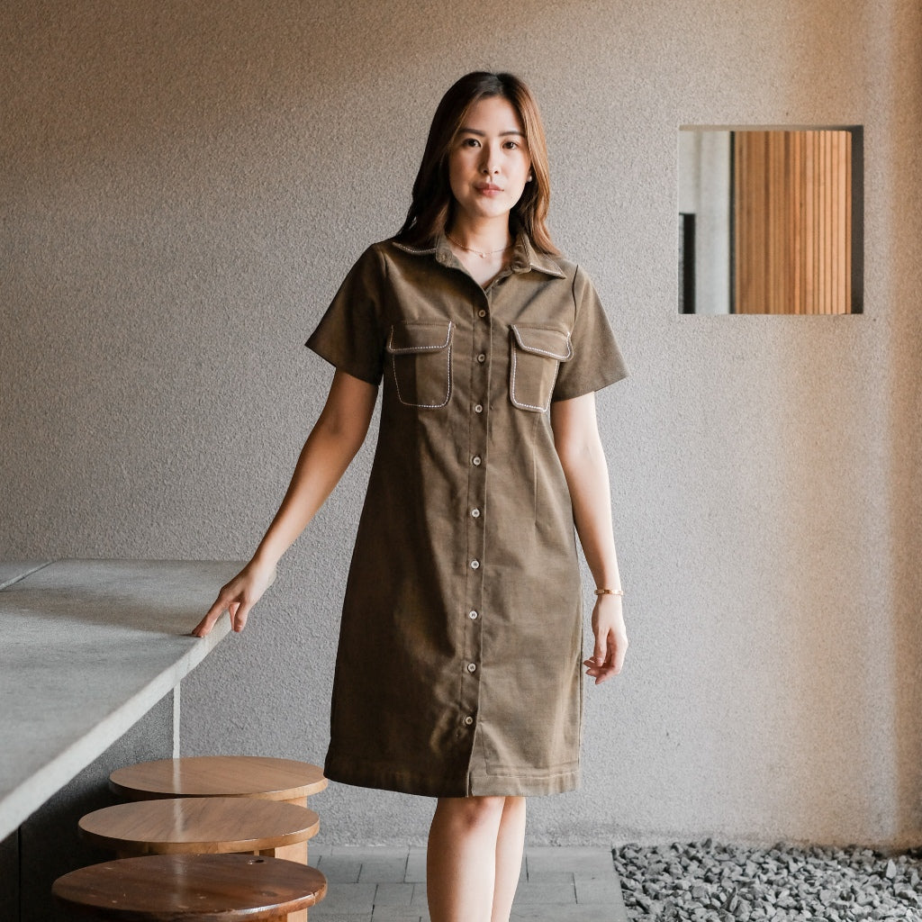 Lolliestory Grain Midi Dress