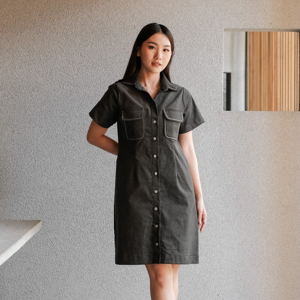 Lolliestory Grain Midi Dress