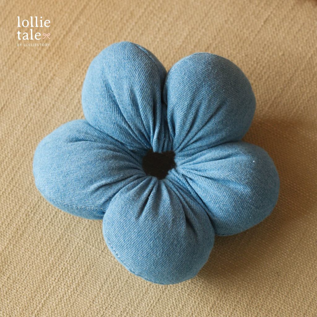 Lolliestory Merchandise Denim Puffy Scrunchie