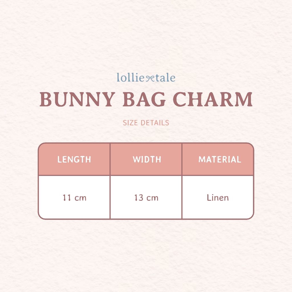 Lolliestory Merchandise Bunny Bag Charm