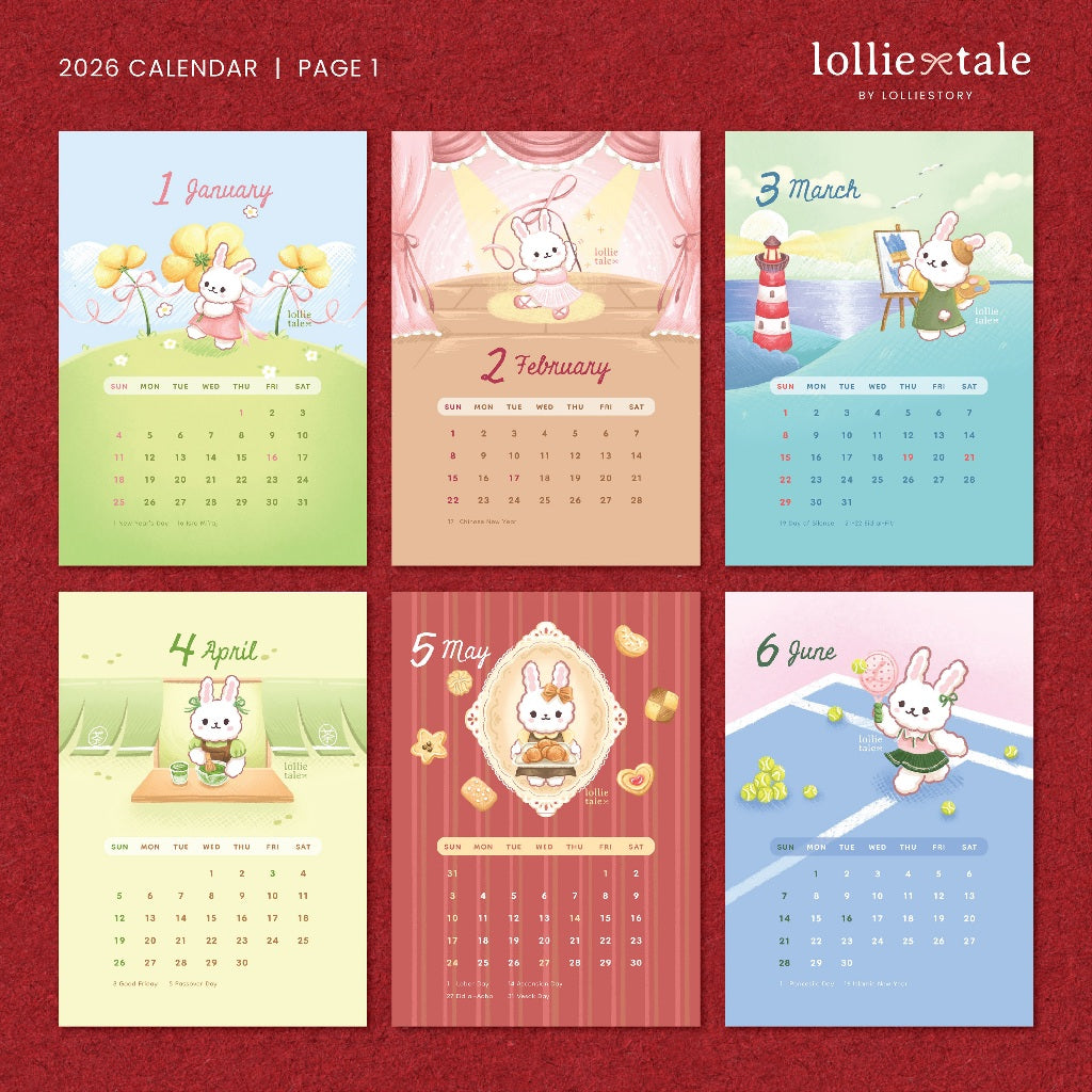 Lolliestory Merchandise - 2026 Calendar