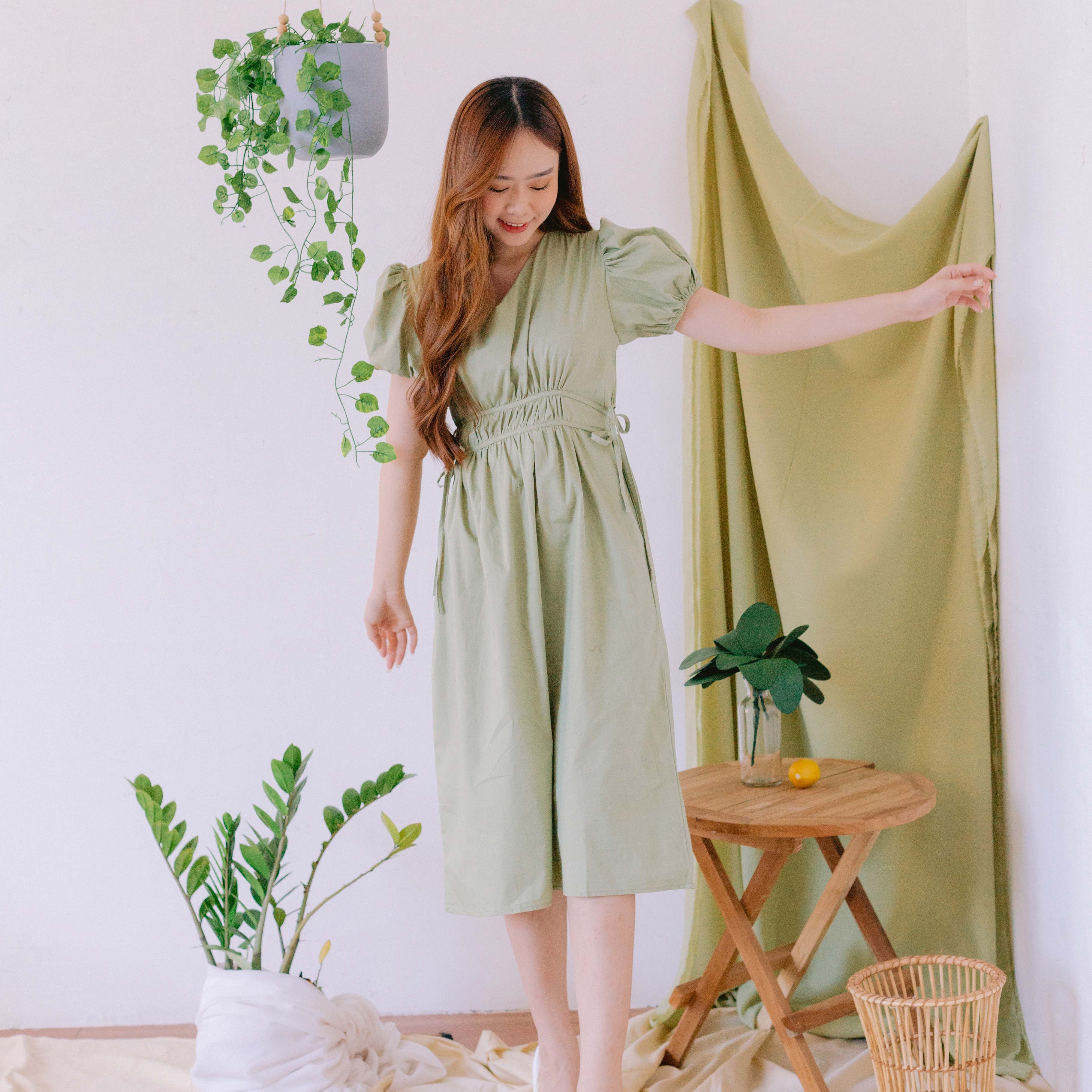 Rylie Cotton Midi Dress