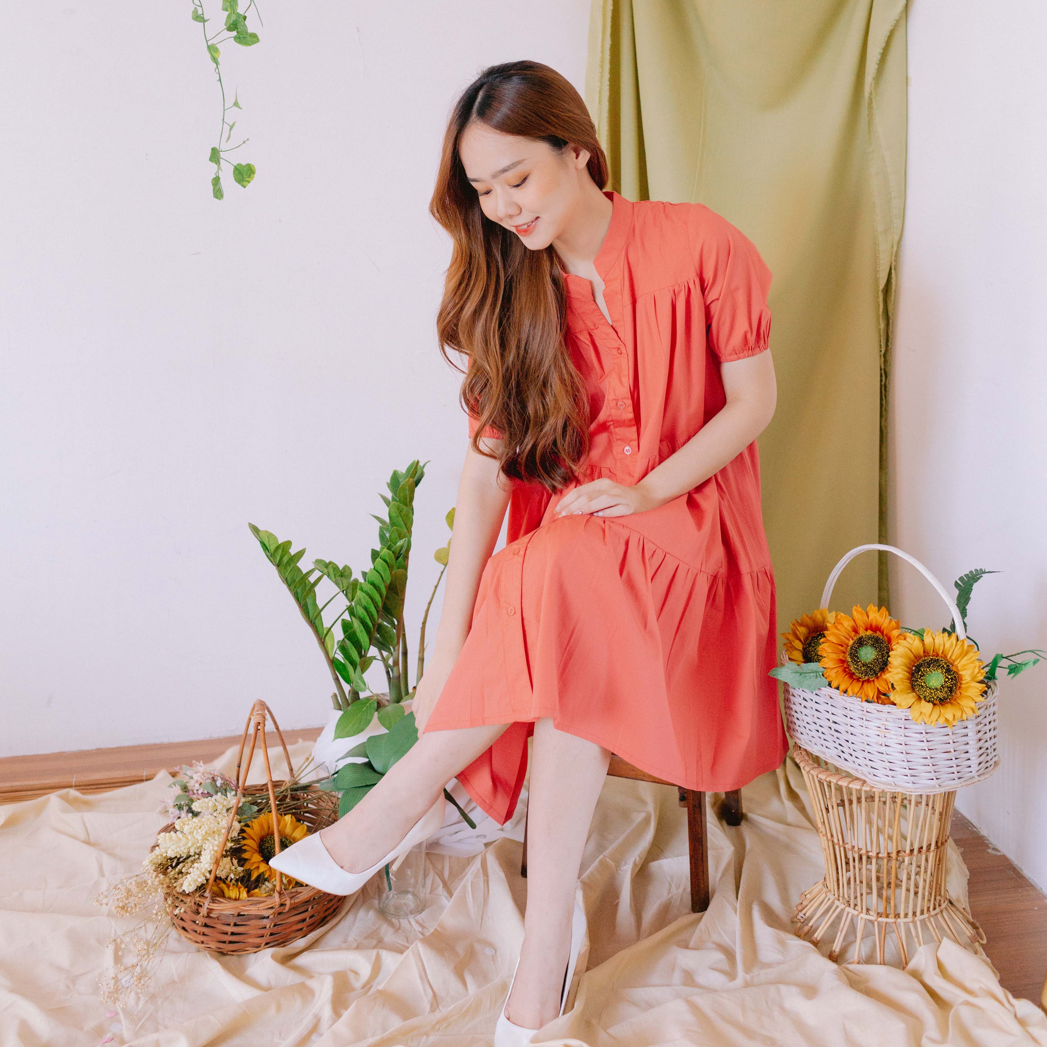 Estelle Cotton Loose Dress - Lolliestory