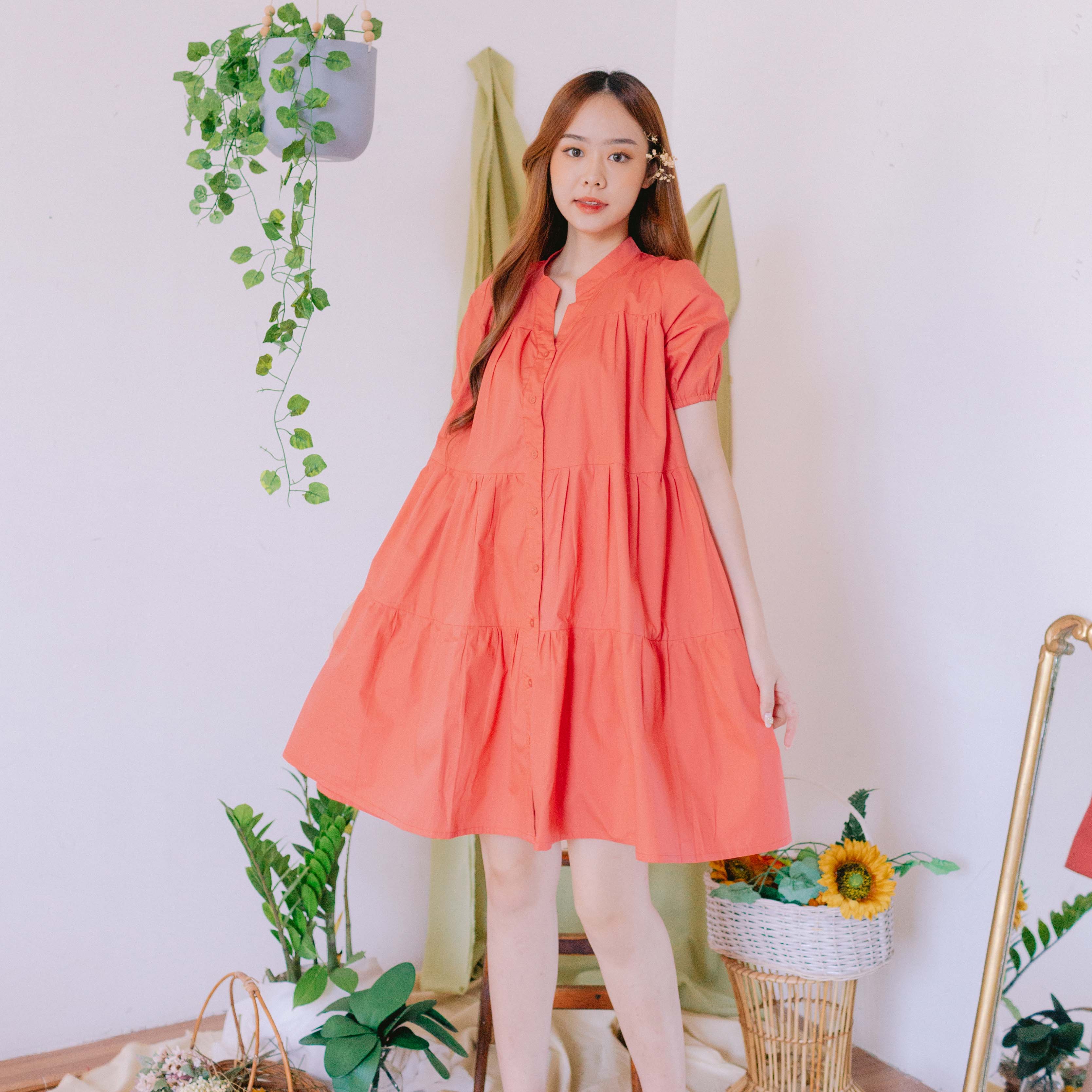 Estelle Cotton Loose Dress - Lolliestory