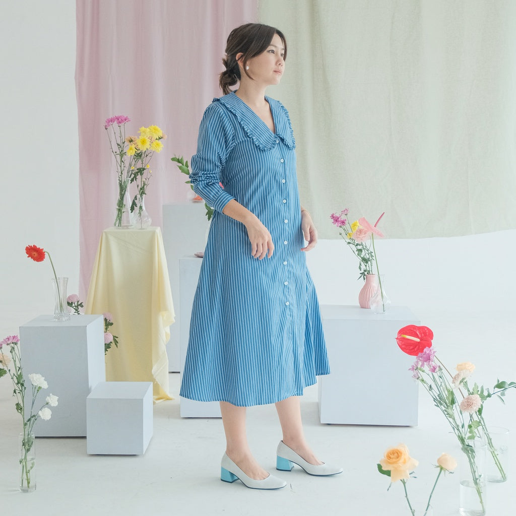 Lolliestory Rolyne Long-Sleeves Midi Dress