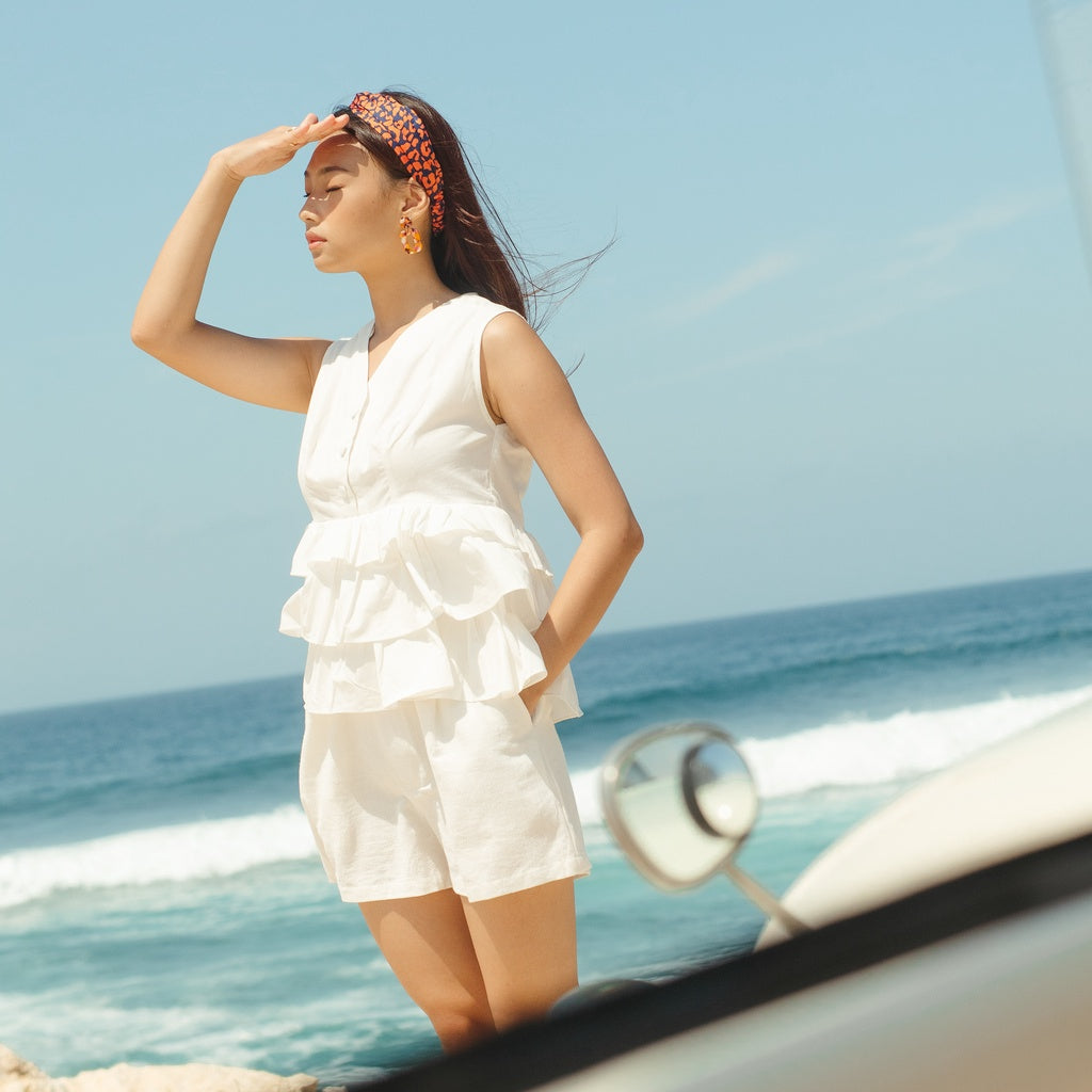 Lolliestory Carmie Cotton Peplum Top