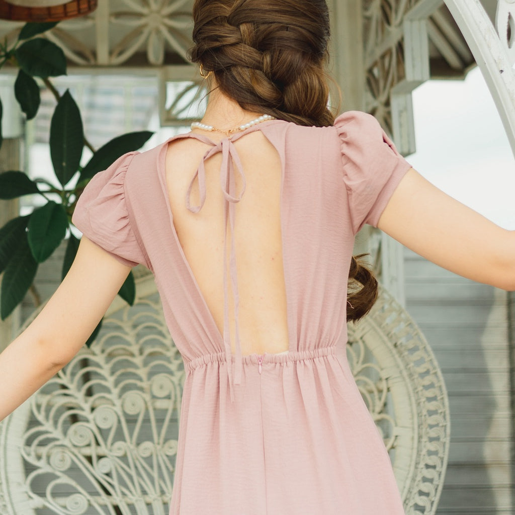 Lollistory Emmeline Backless Midi Dress