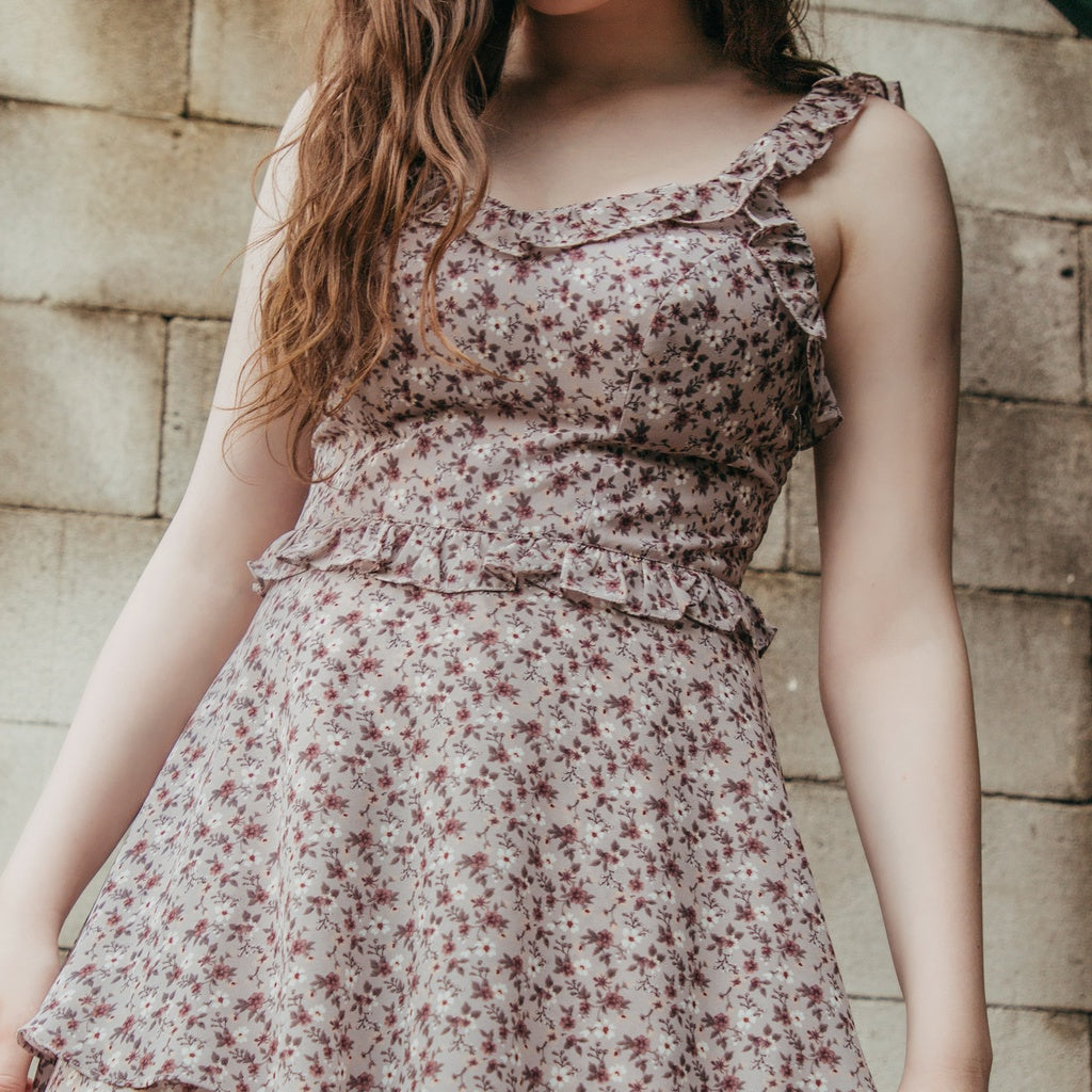 Lolliestory Freesia Floral Midi Dress