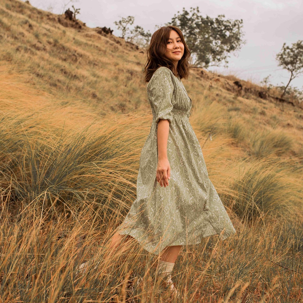 Lolliestory Cali Pattern Midi Dress
