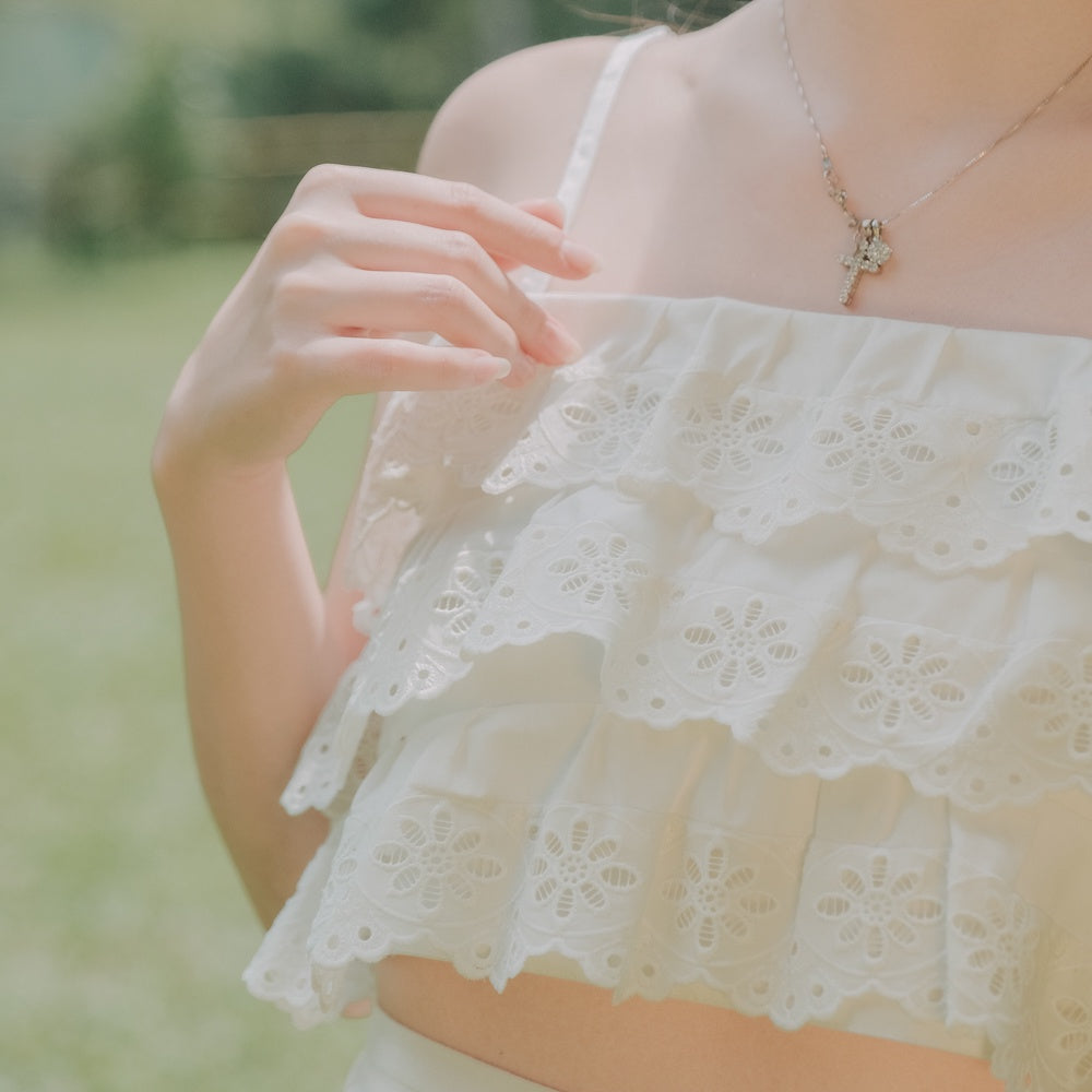 Lolliestory Maila Lace Embroidery Top