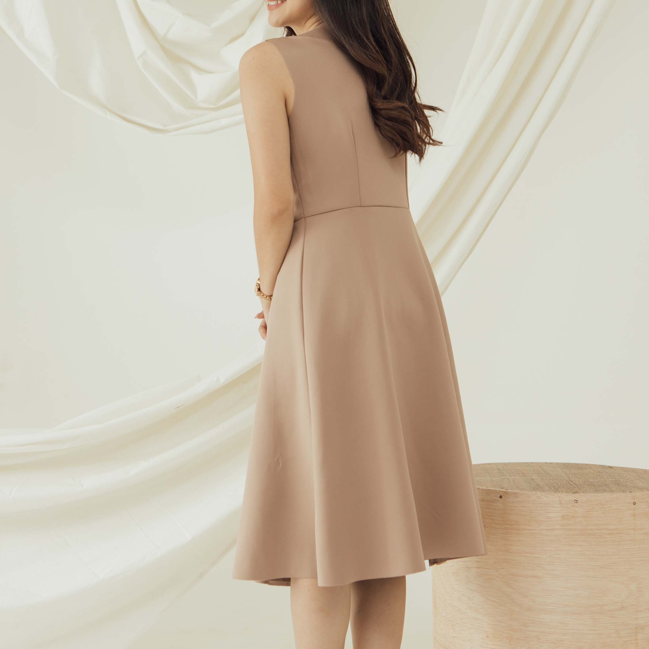 Lolliestory Frilly Scuba Midi Dress
