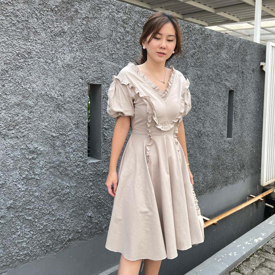 Brynn Cotton Ruffle Dress