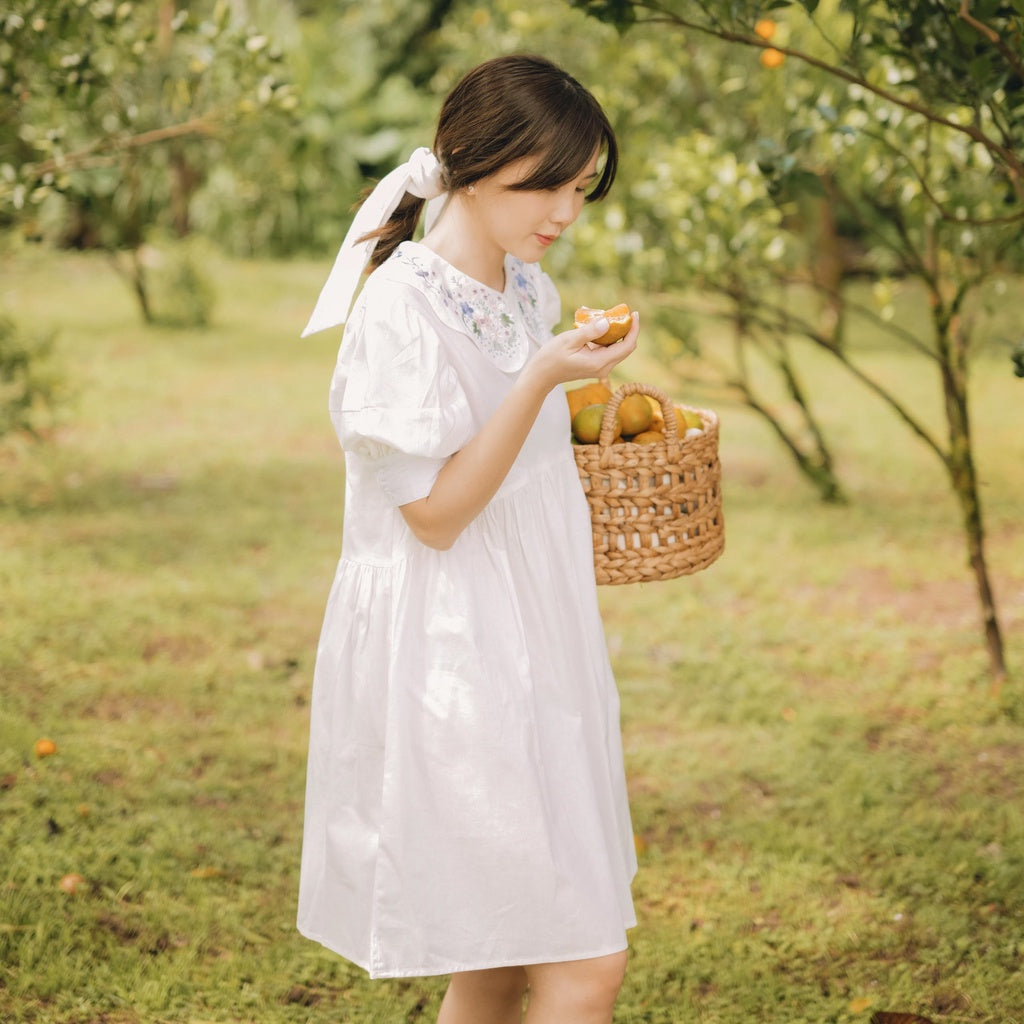 Lolliestory Periwinkle Cotton Mini Dress