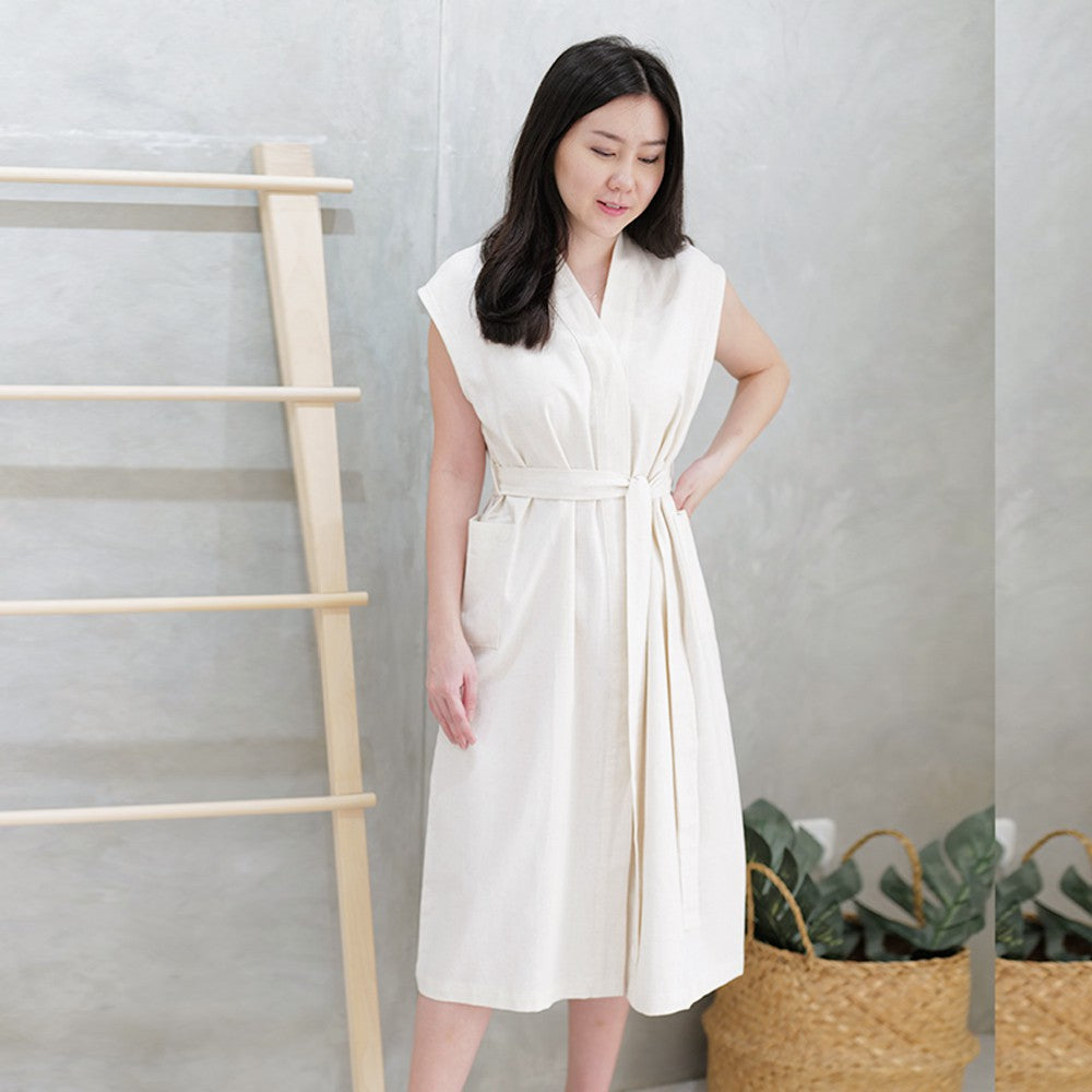 Keiko loose midi cotton dress