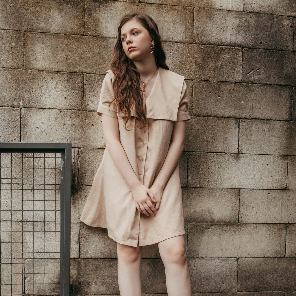 Lolliestory Aldyna Collar Mini Dress