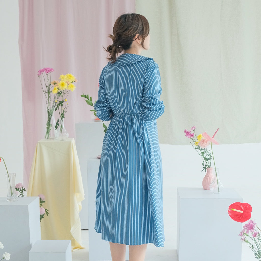 Lolliestory Rolyne Long-Sleeves Midi Dress