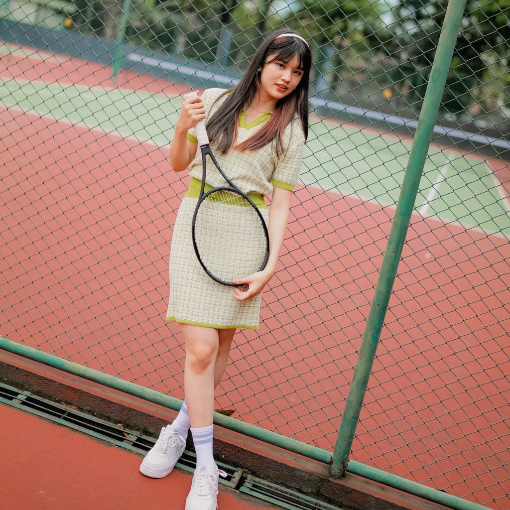 Lolliestory Crunchy Knit Mini Skirt