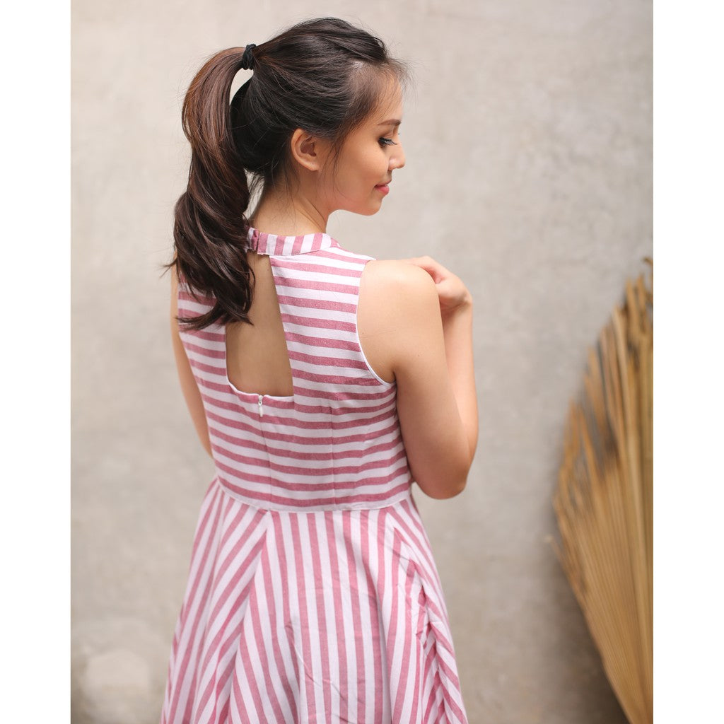 Lolliestory Duplo cotton stripe simple dress