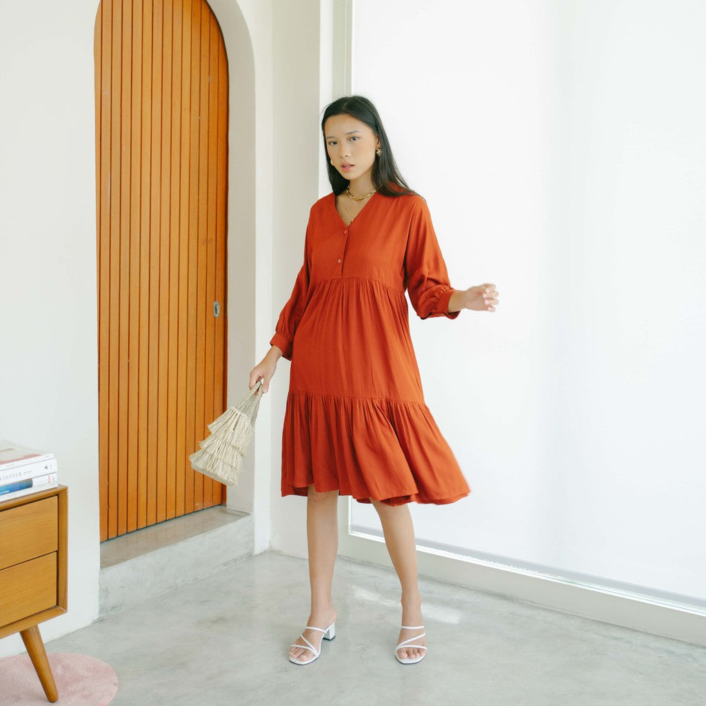 Lolliestory Nadya Cotton Midi Dress