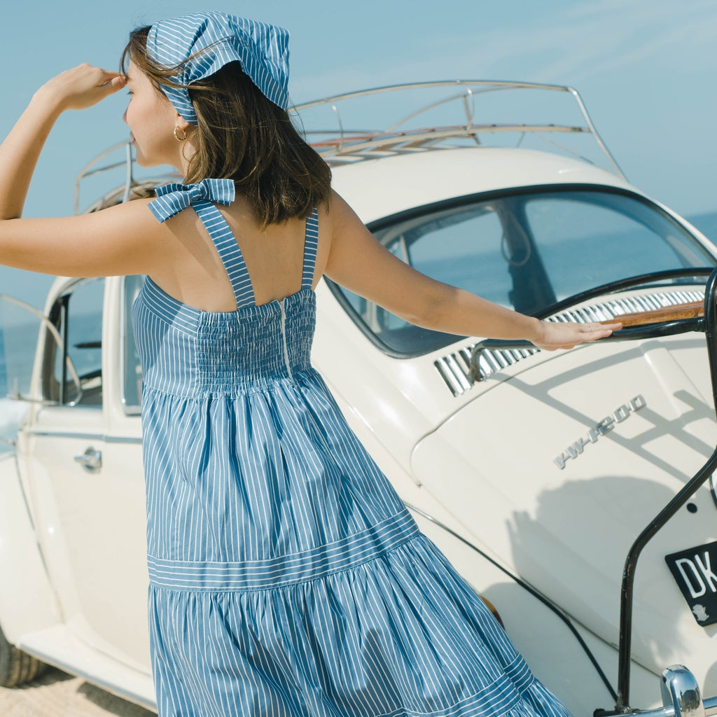 Lolliestory Rheta Stripe Midi Dress