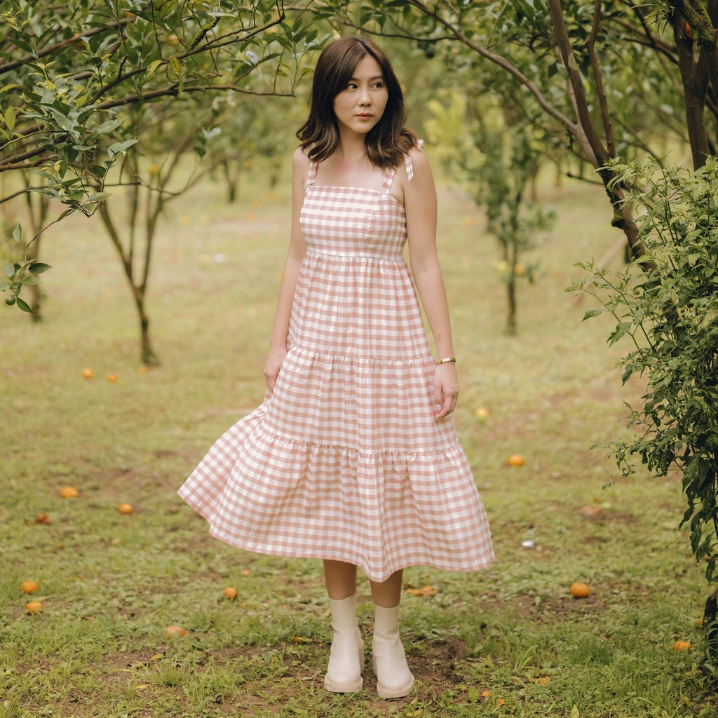 Lolliestory Orchid Flare Midi Dress