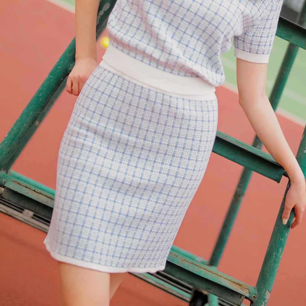 Lolliestory Crunchy Knit Mini Skirt