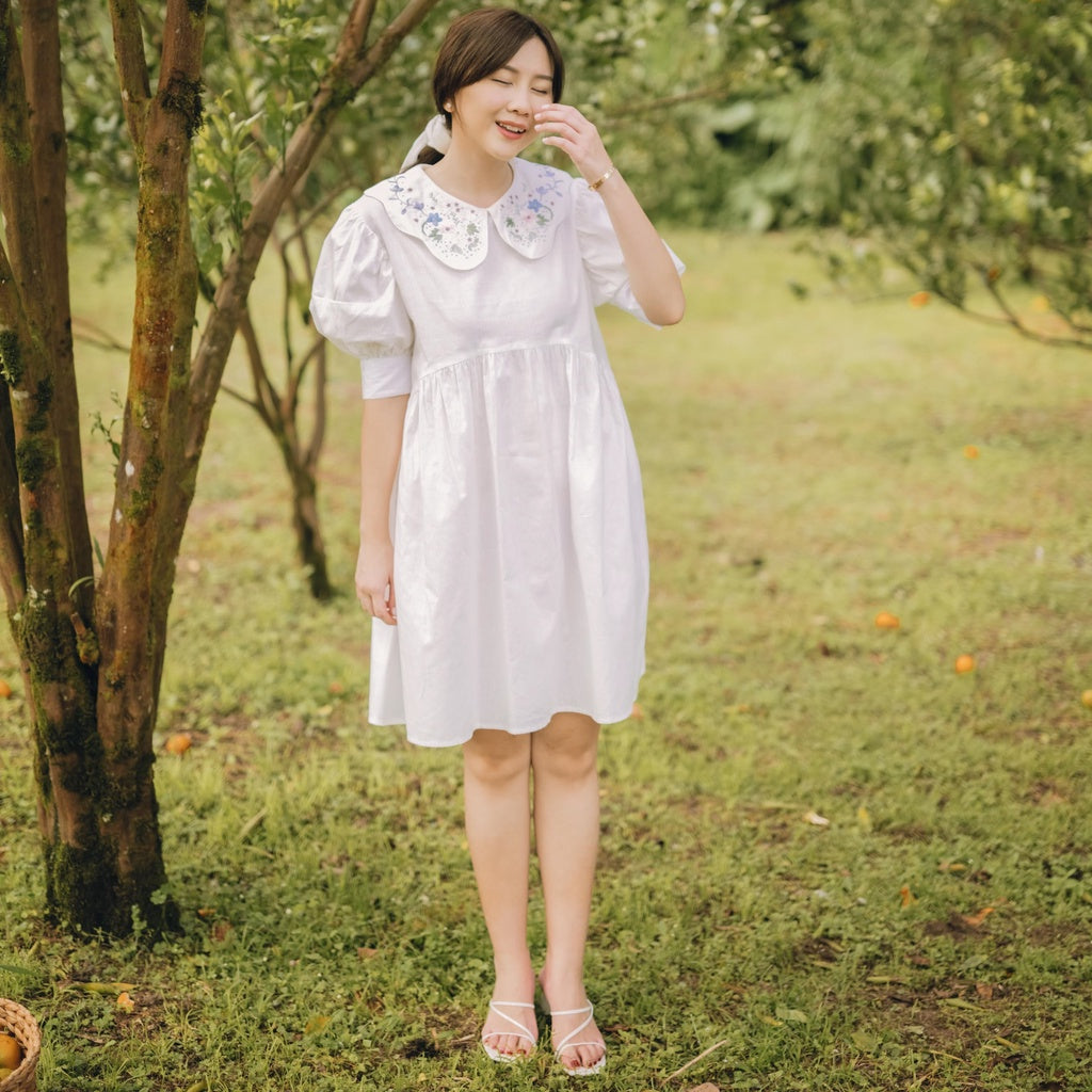 Lolliestory Periwinkle Cotton Mini Dress
