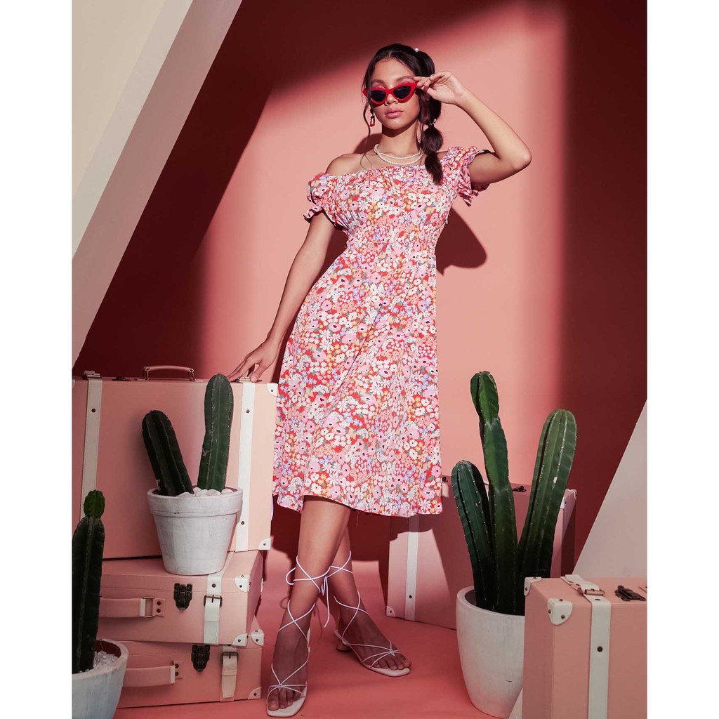 Lolliestory Mia Floral Midi Dress
