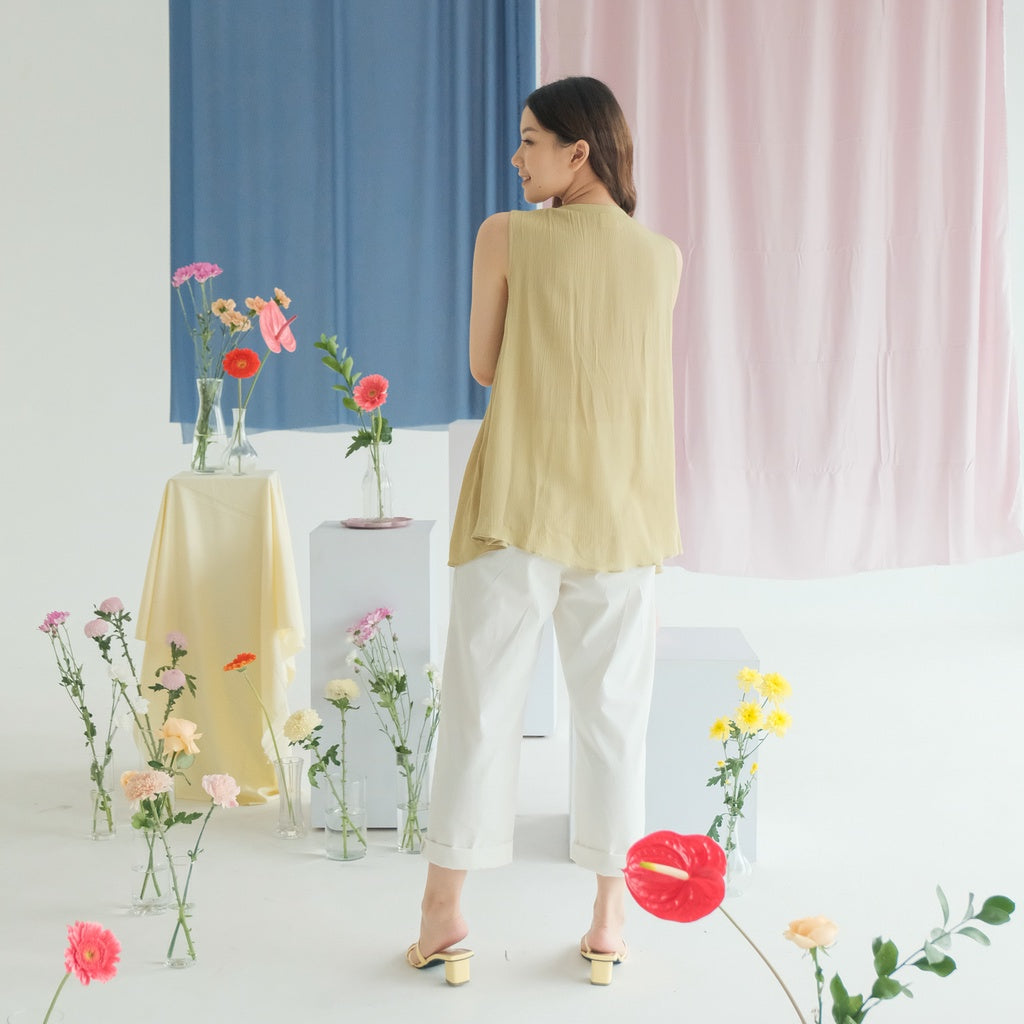 Lolliestory Paisley Cotton Crinkle Top