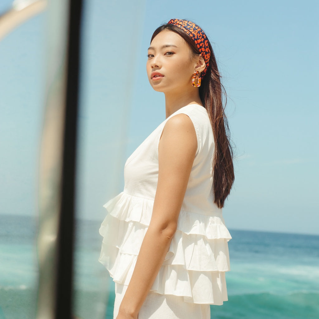 Lolliestory Carmie Cotton Peplum Top