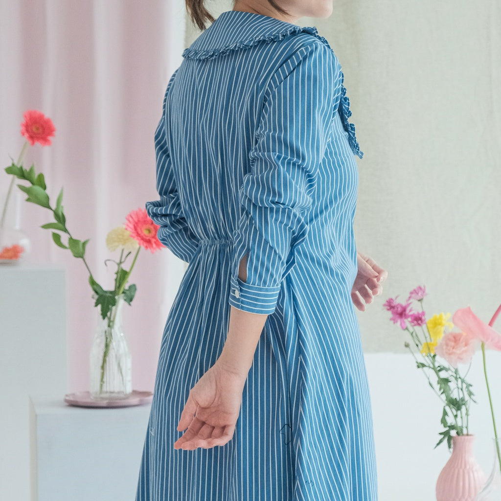 Lolliestory Rolyne Long-Sleeves Midi Dress