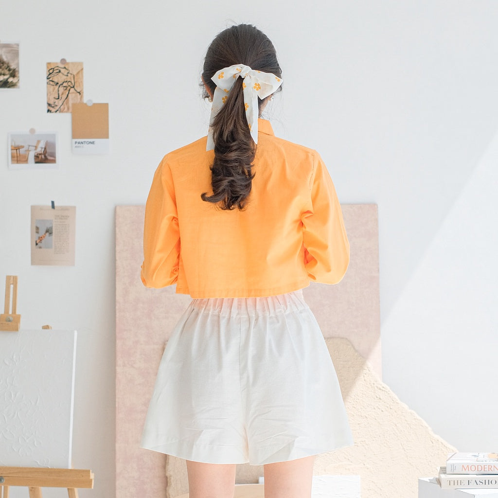 Lolliestory Callie Long-Slevees Crop Top