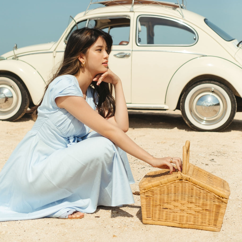 Lolliestory Tabby Ribbon Midi Dress