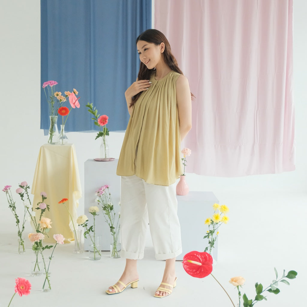 Lolliestory Paisley Cotton Crinkle Top