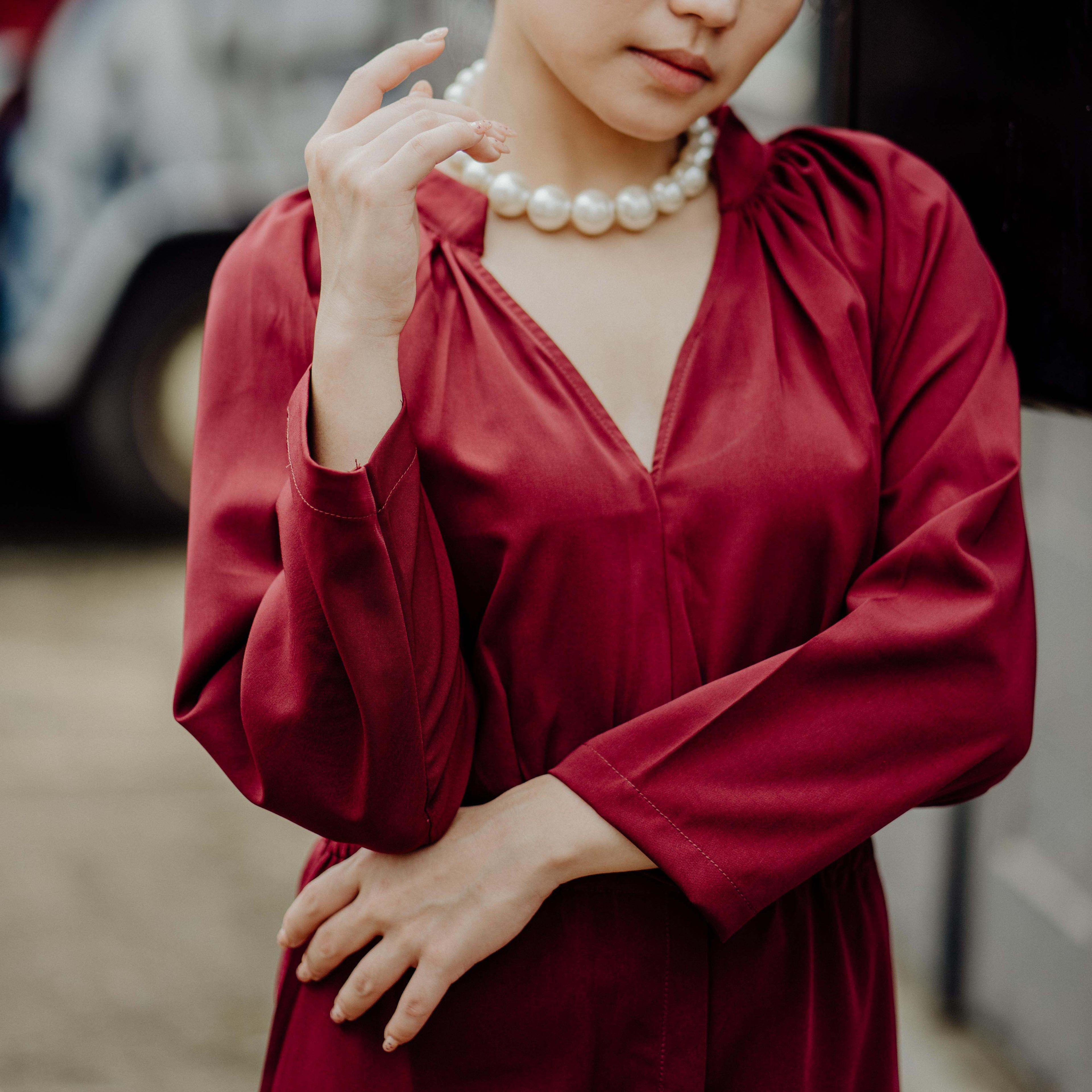 Lolliestory Alma Longsleeves Midi Dress - Lolliestory