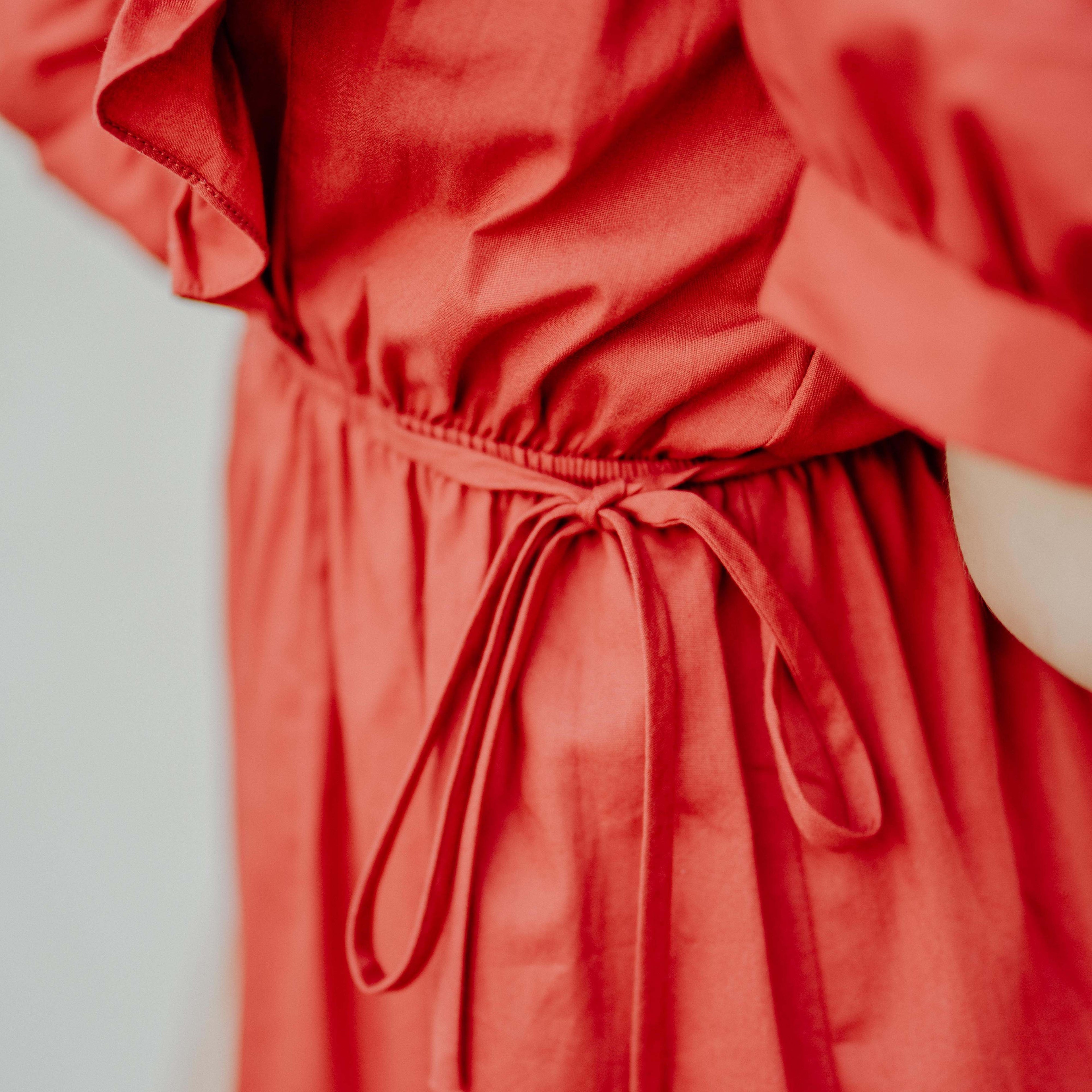 Lolliestory Thelma Ruffle Cotton Dress - Lolliestory