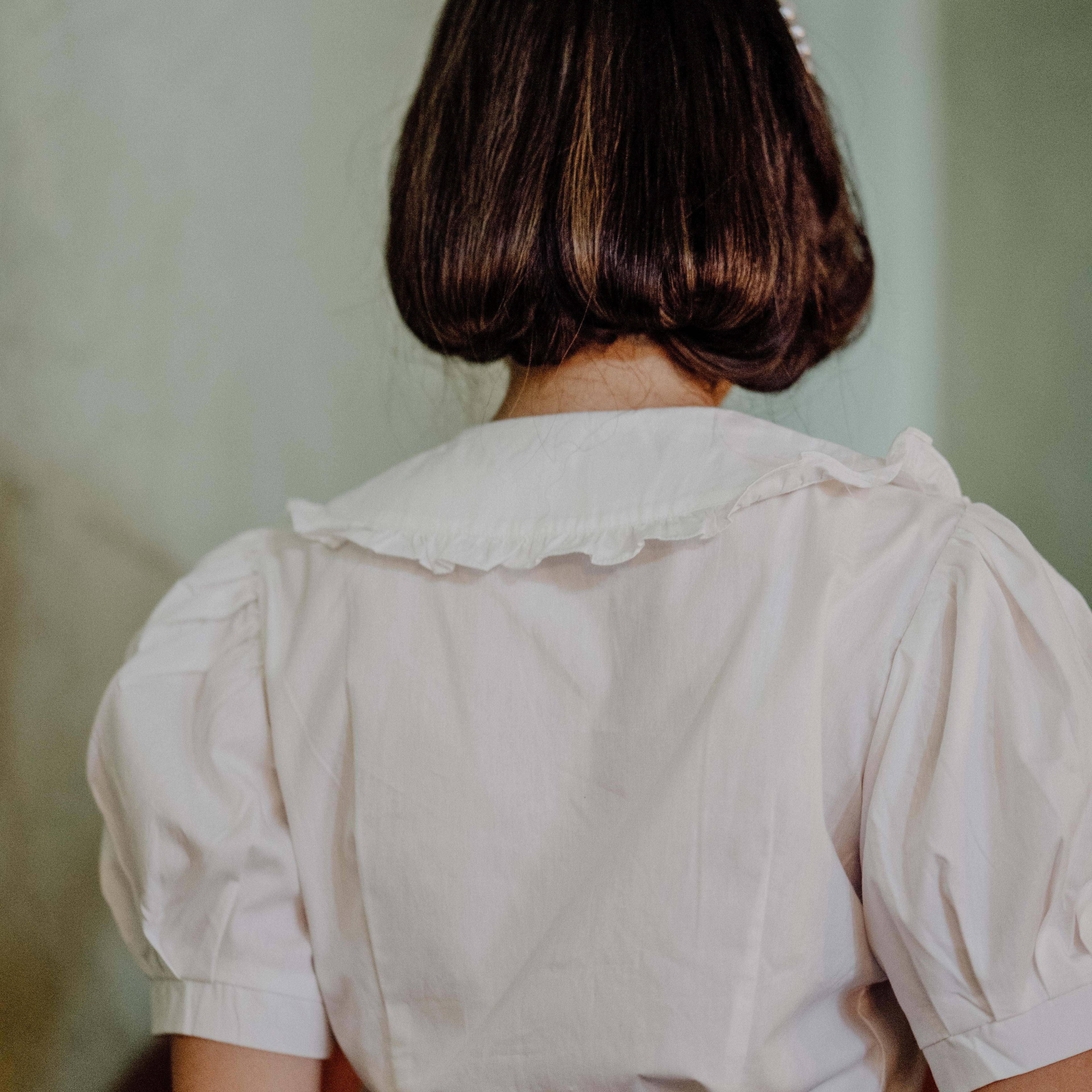 Bebe Cotton Collar Top - Lolliestory