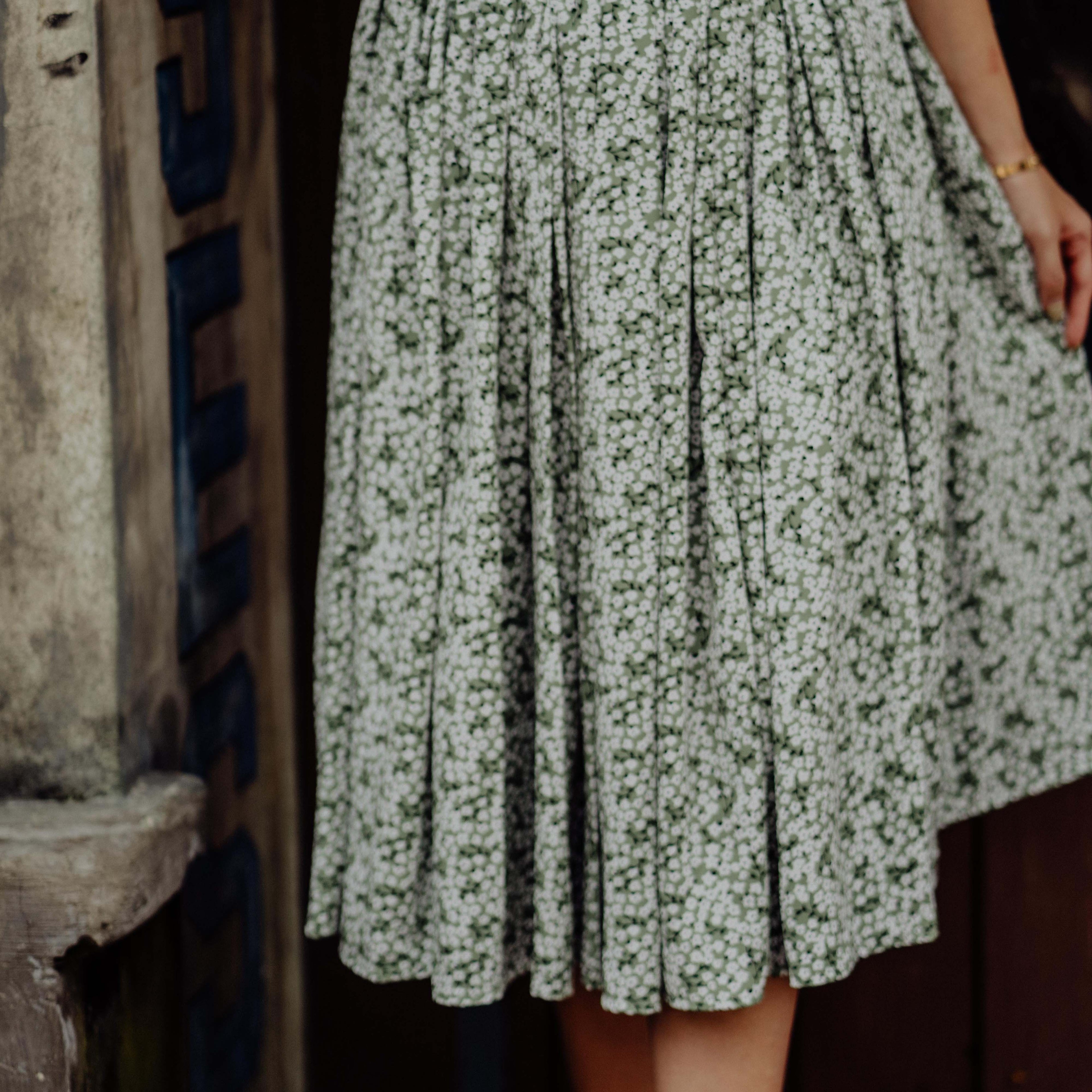 Terry Flare Midi Skirt - Lolliestory