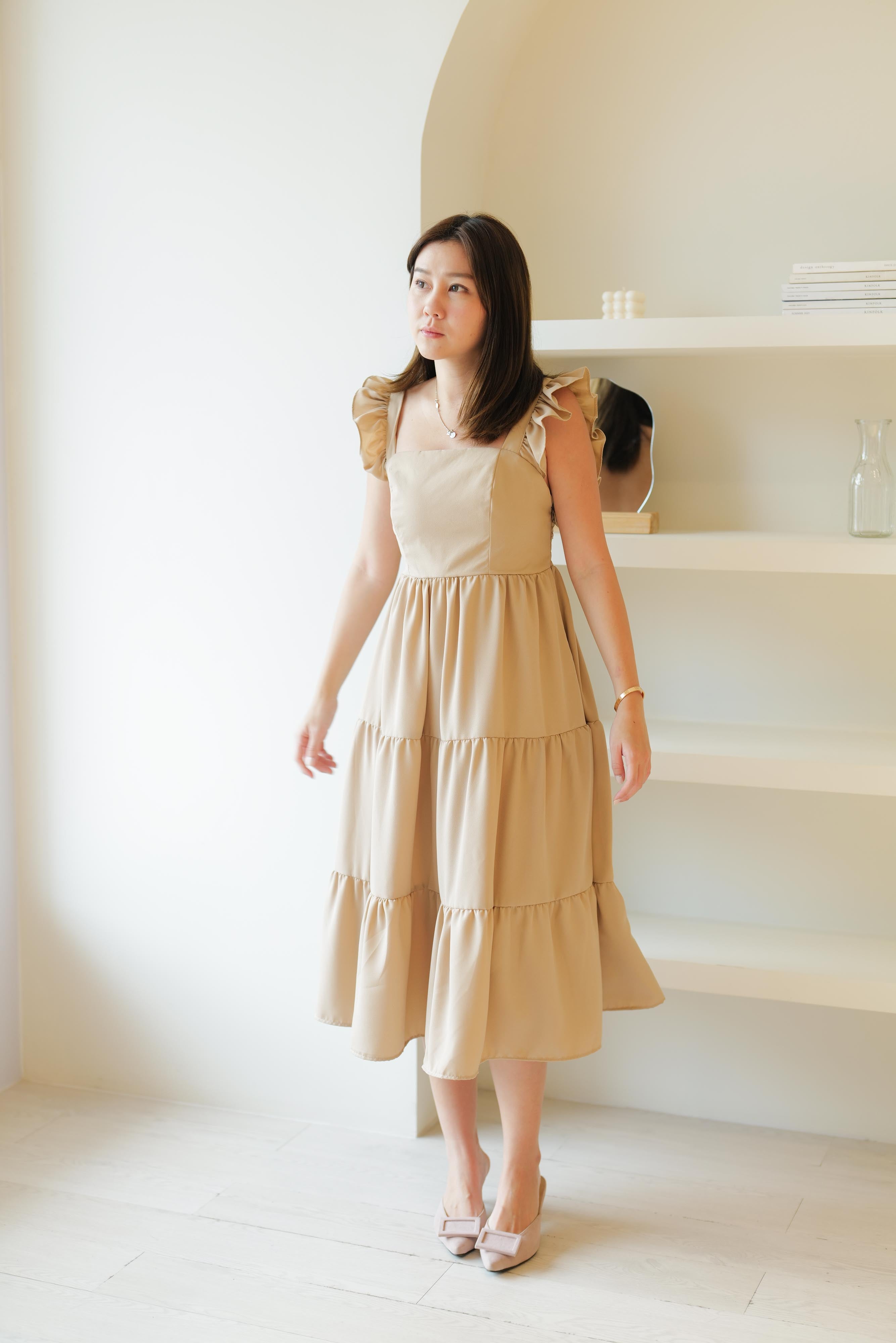 Lolliestory Ailyn Flare Midi Dress