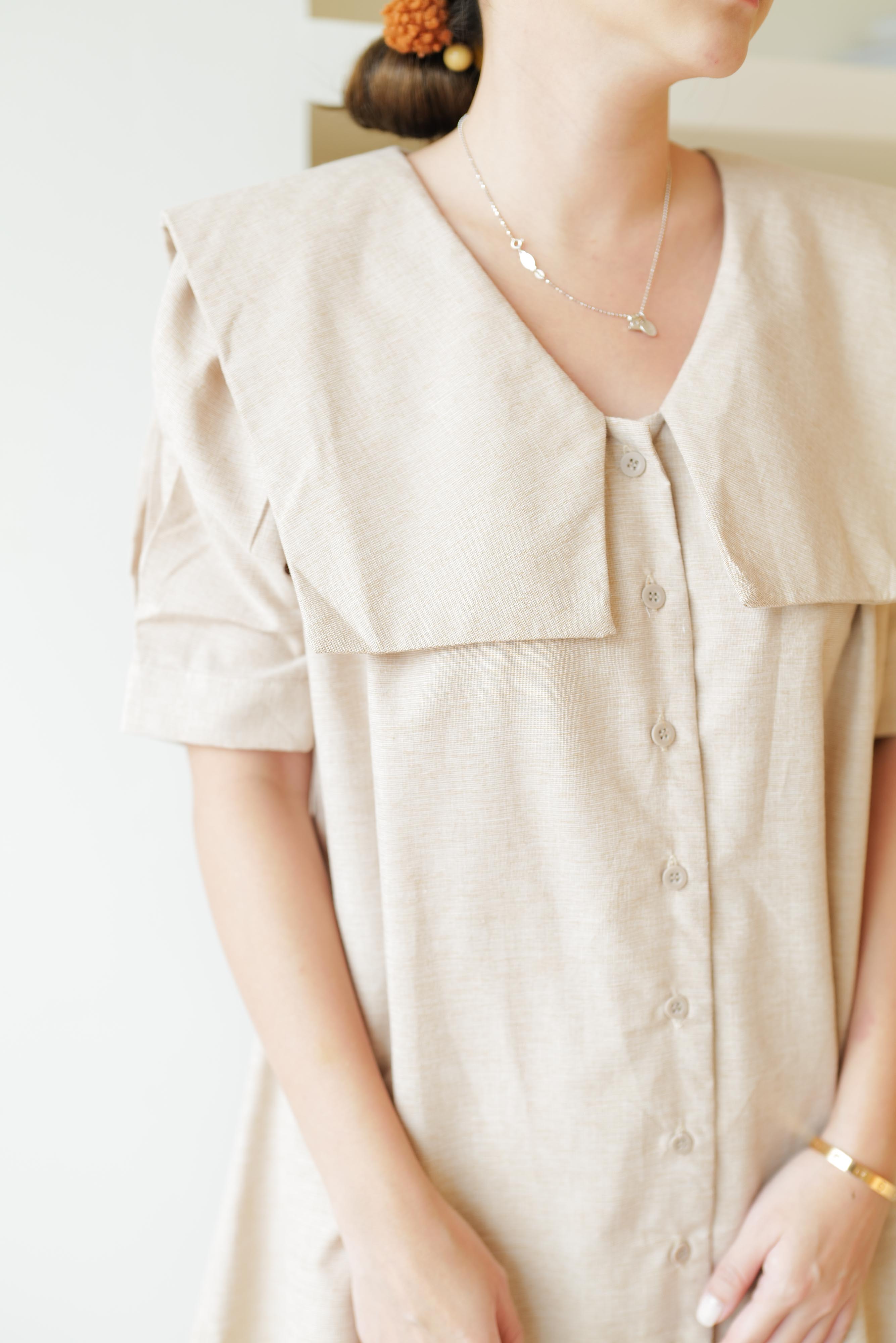 Lolliestory Aldyna Collar Mini Dress