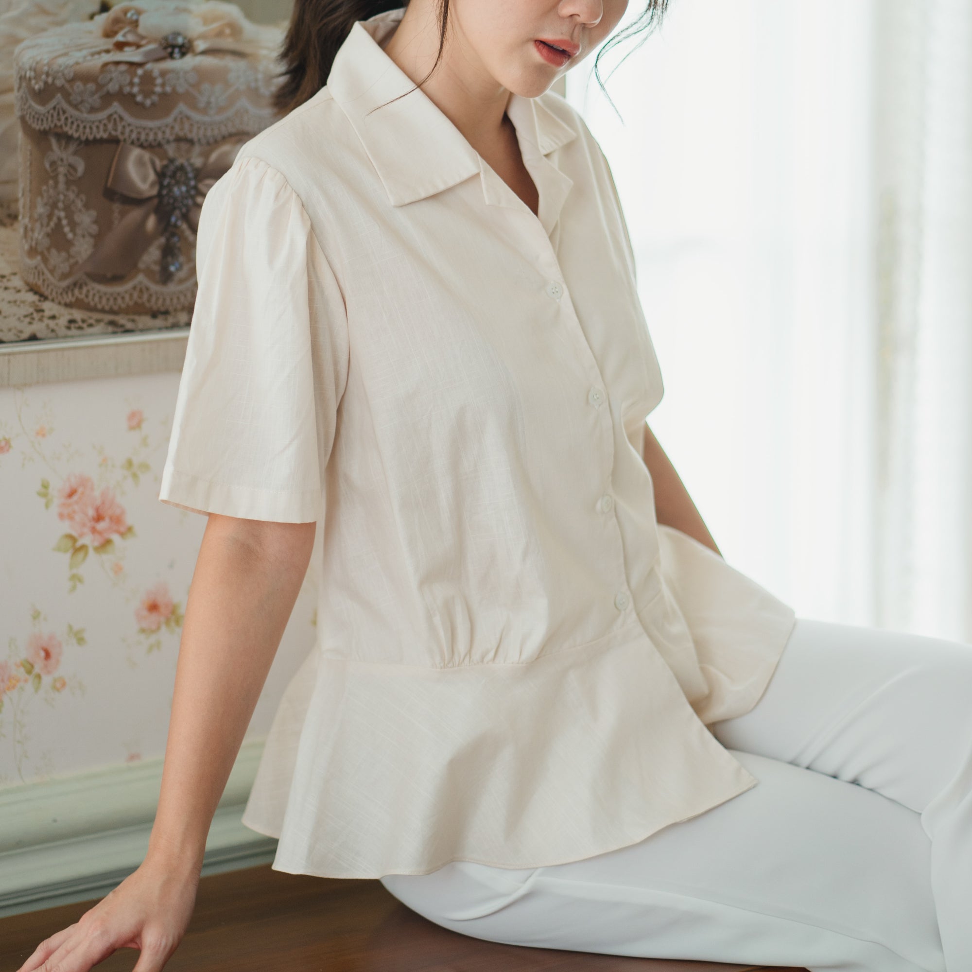 Lolliestory Maura Peplum Shirt