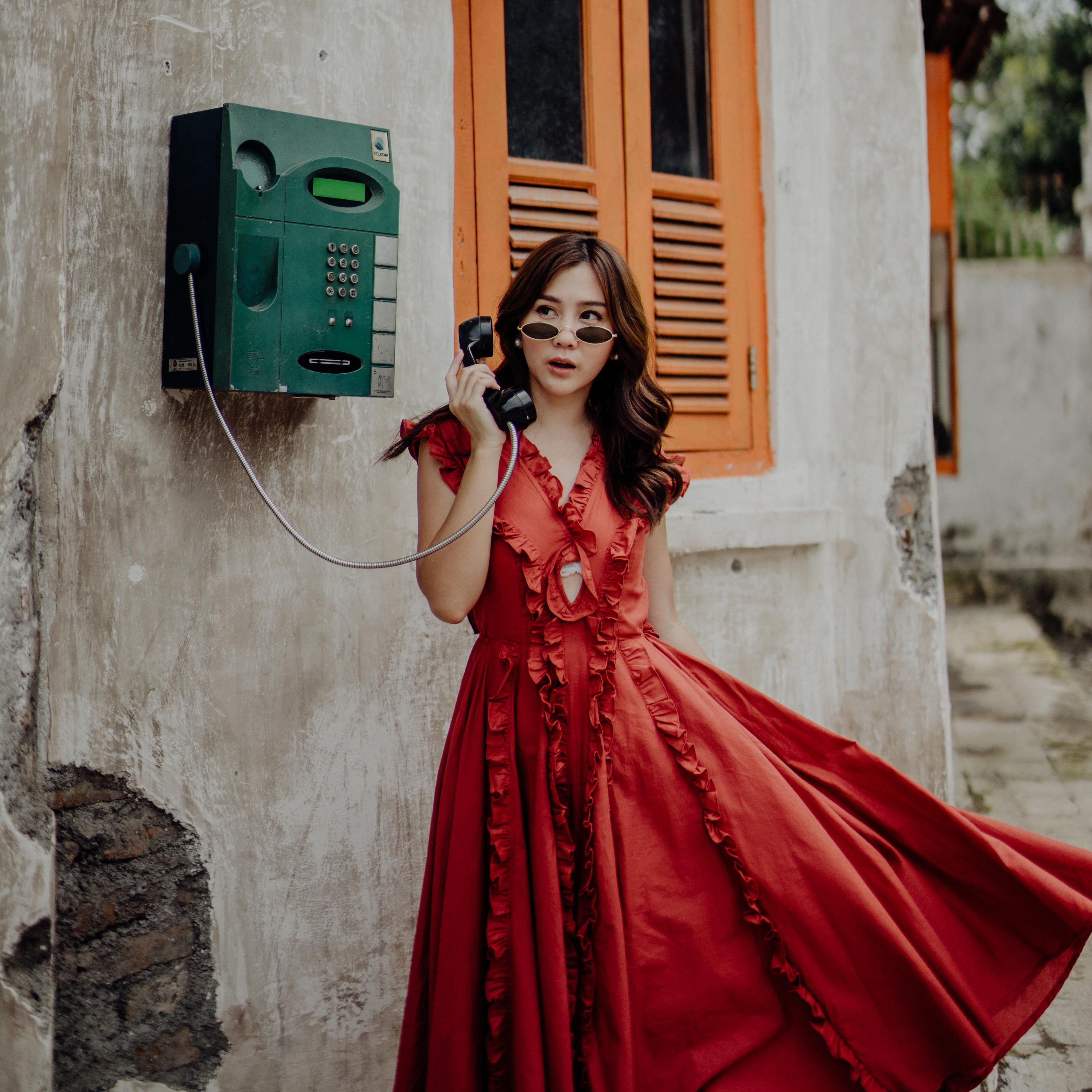 Shirley Cotton Ruffle Midi Dress - Lolliestory