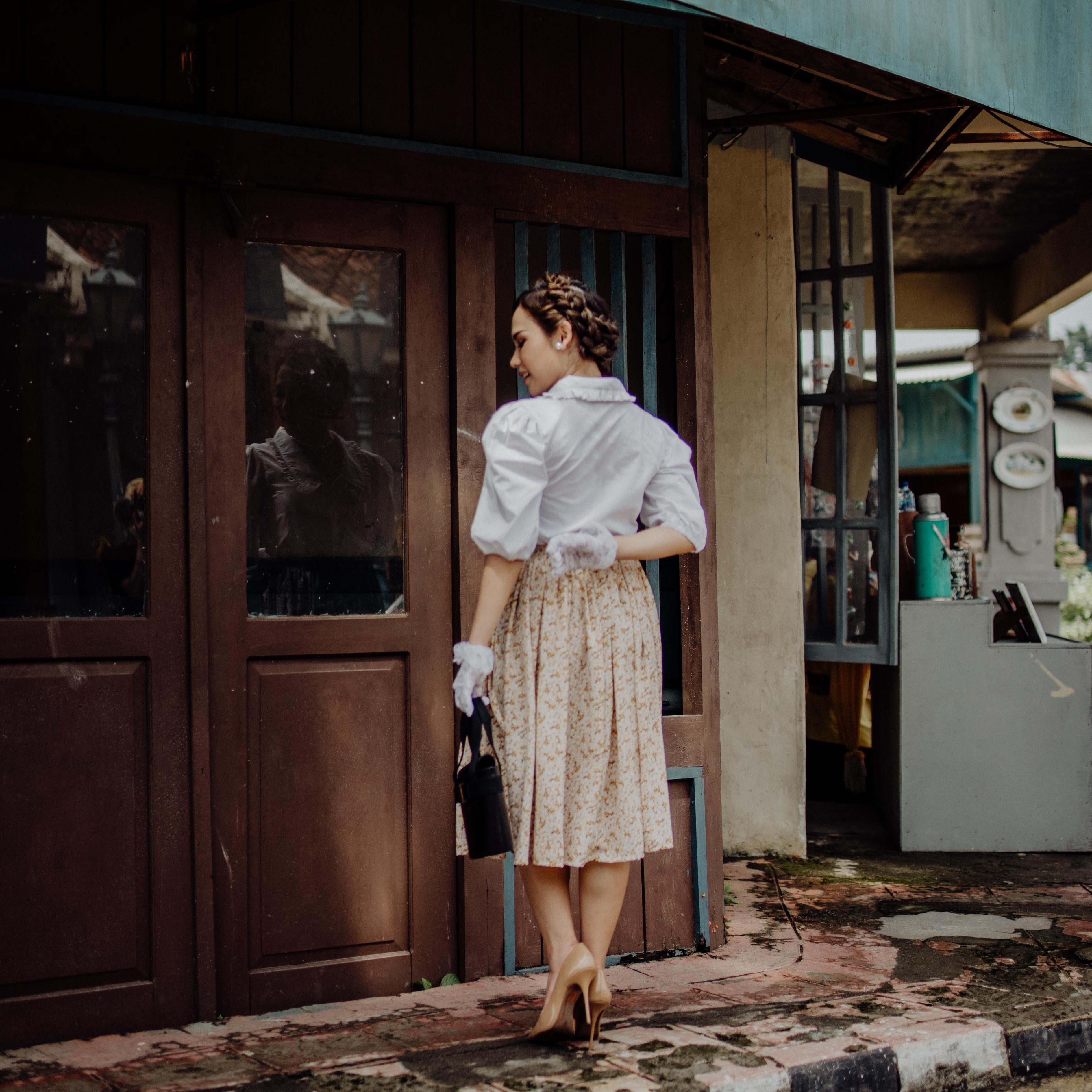 Terry Flare Midi Skirt - Lolliestory