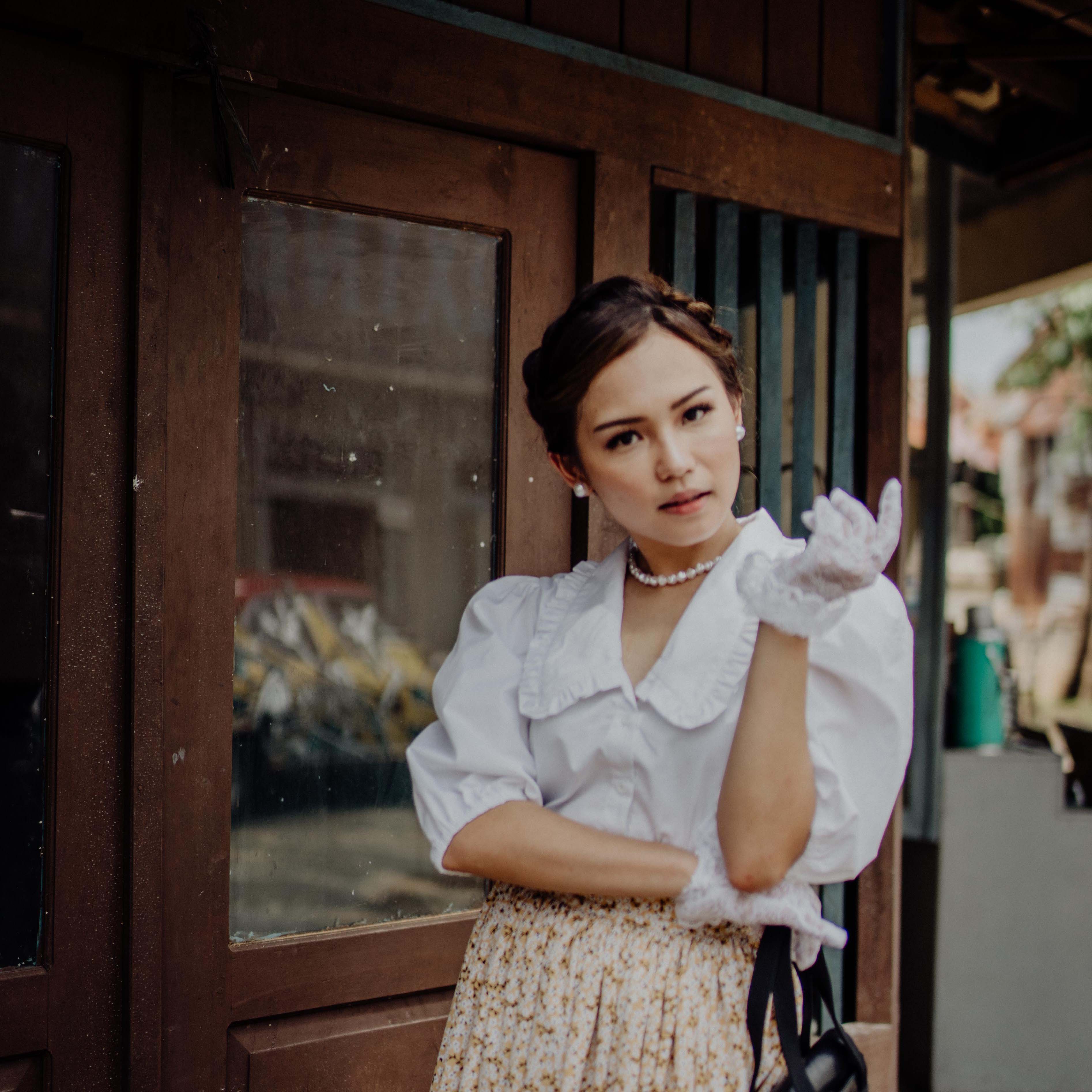 Lolliestory Nara Ruffled Collar Top - Lolliestory