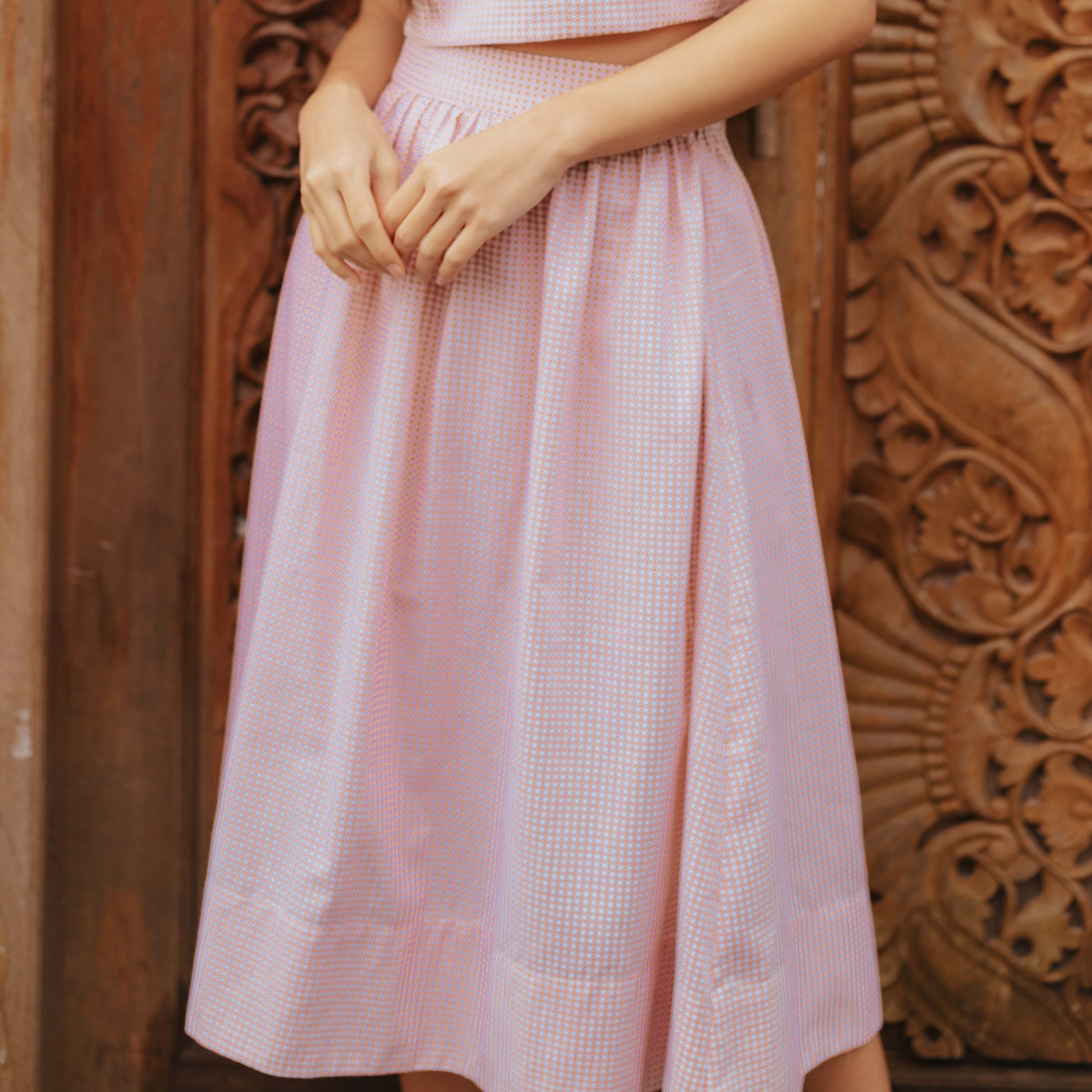 Lolliestory Pari Cotton Midi Skirt