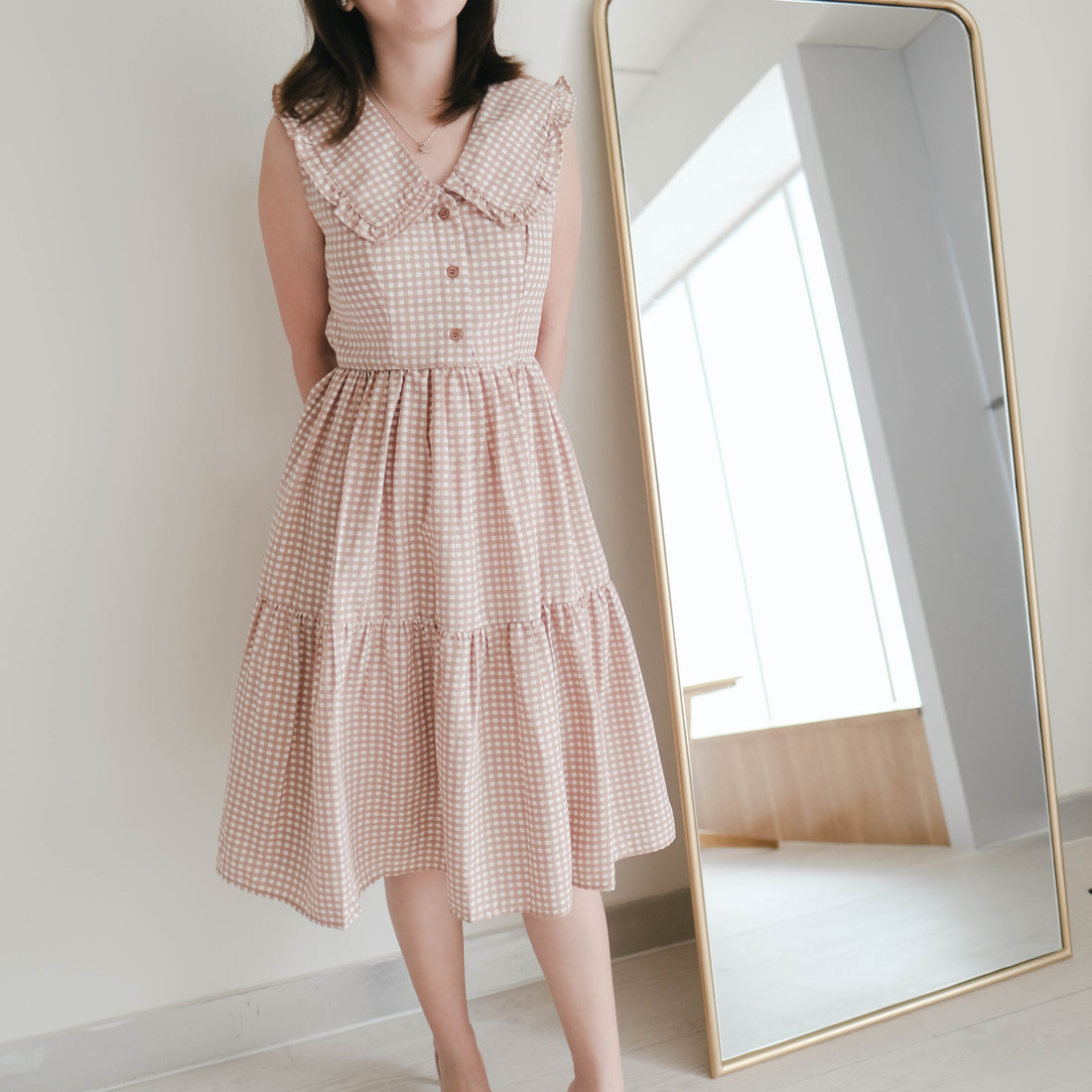 Lolliestory Leolia Colar Midi Dress